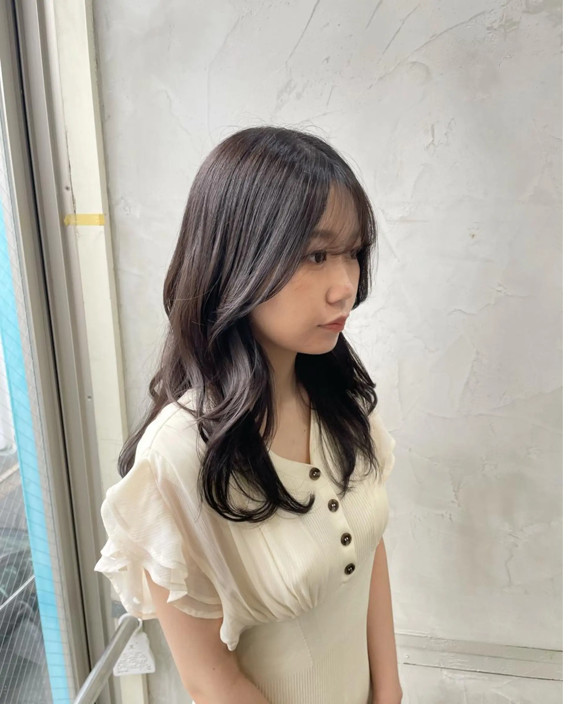 カラー アッシュ 透明感カラー カット ヘアカラー fudge所属・MaisonHALU 松浦光咲のヘアスタイル