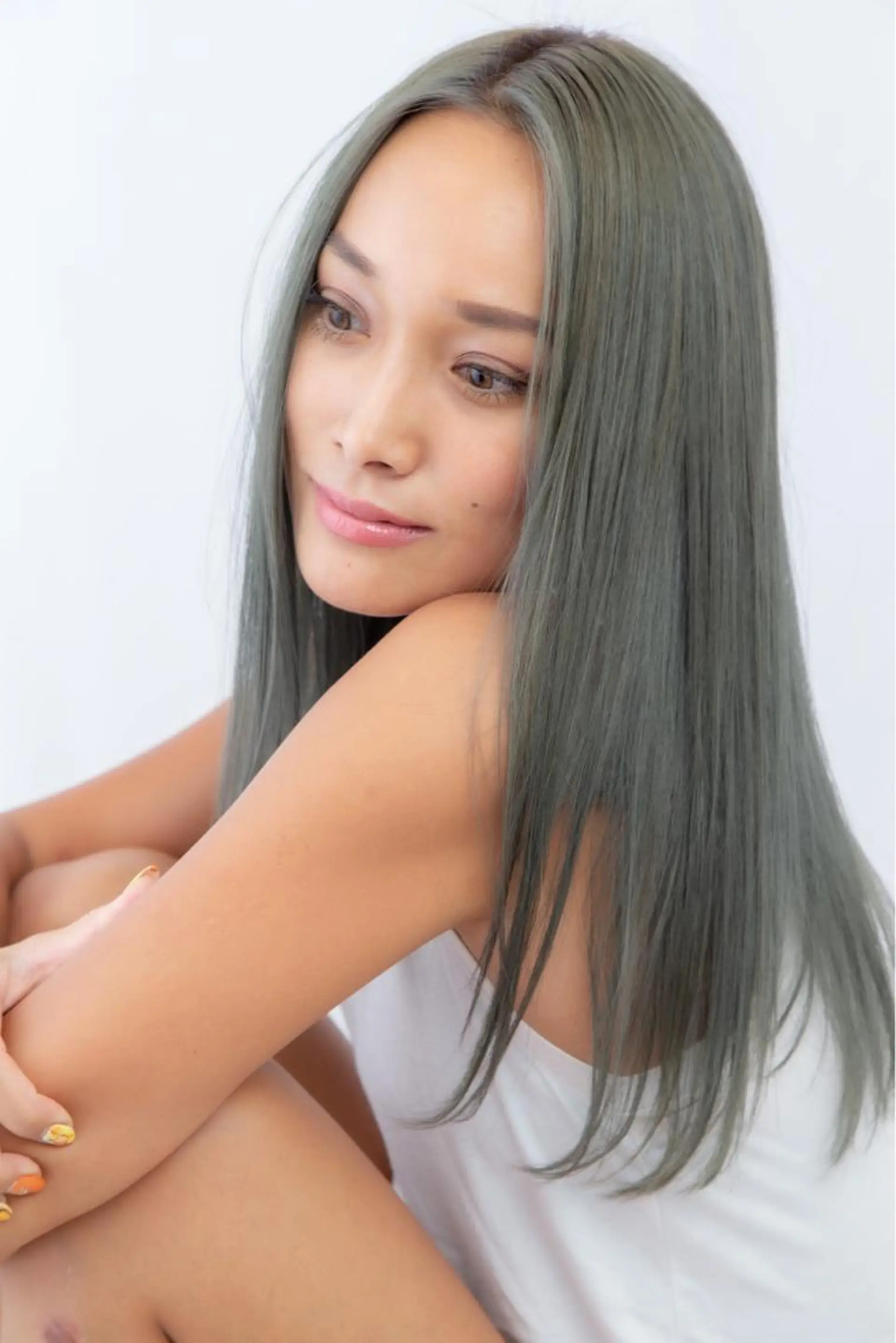 ロング 横浜関内髪質改善 縮毛矯正サロンのヘアスタイル