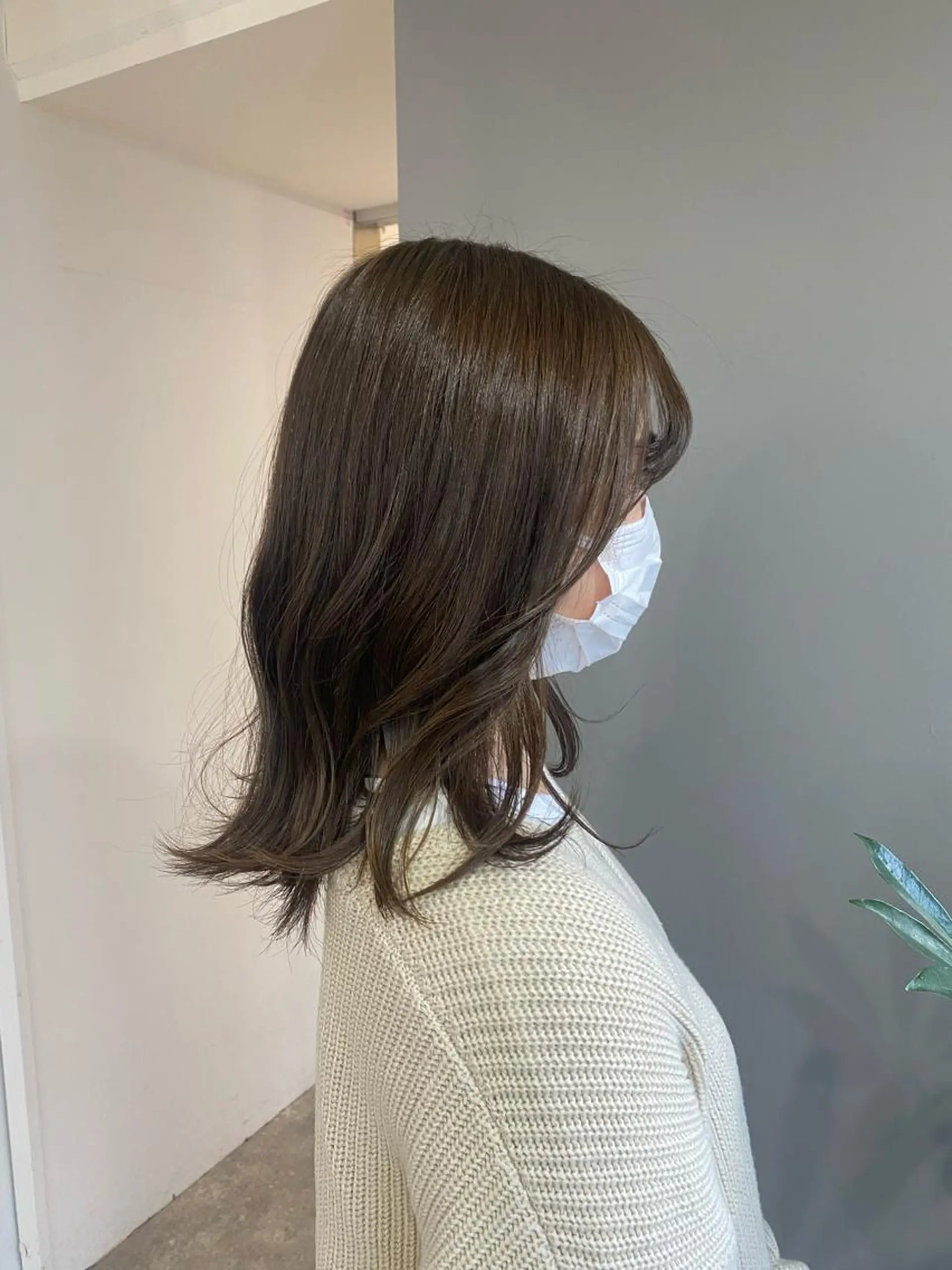ミディアム カラー ヘアアレンジ 透明感カラー グレージュ ヘアカラー ボブ /ニュアンス/ satomi🧸💖のヘアスタイル