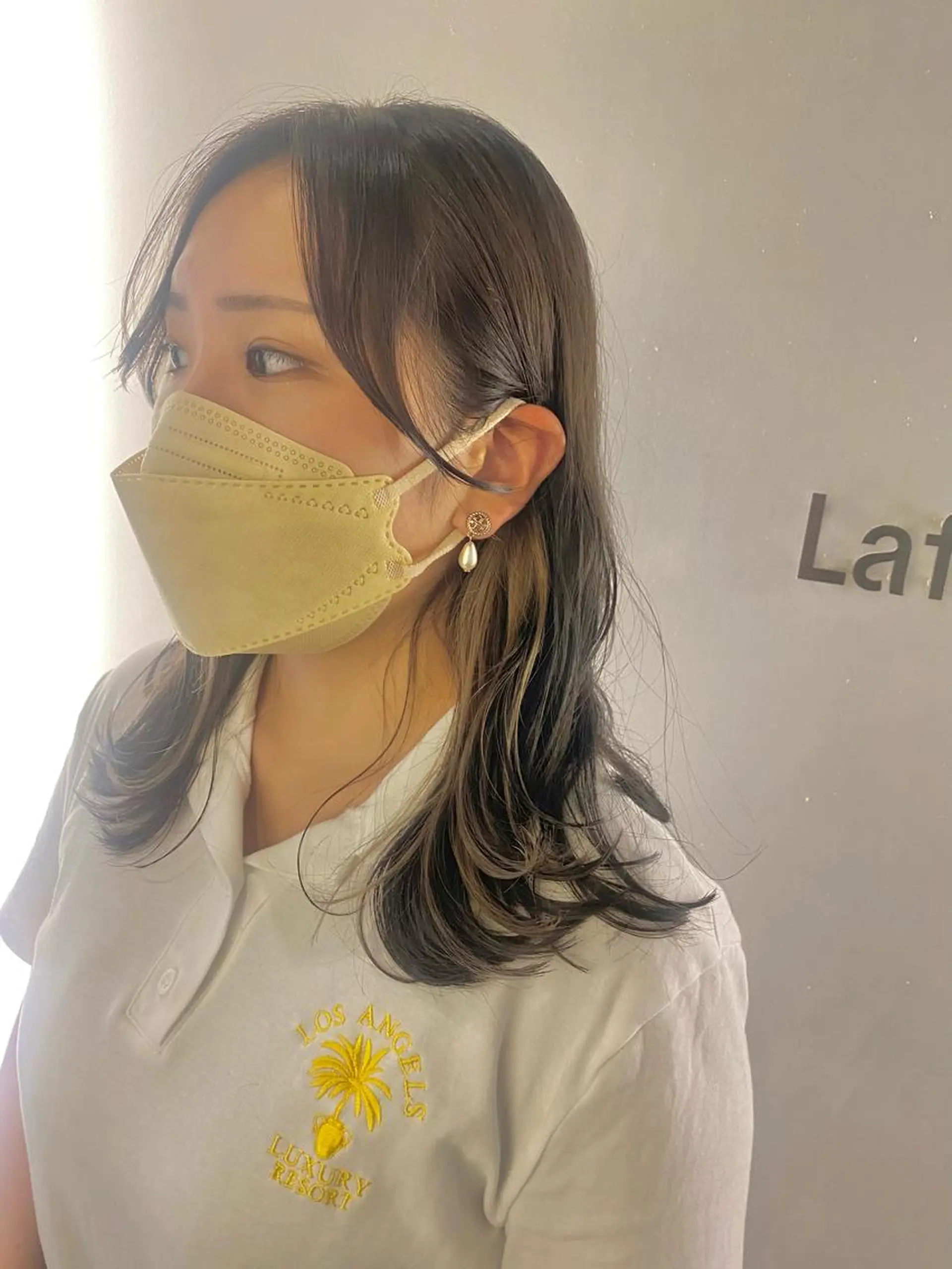 セミロング ヘアカラー 西山 恵太郎のヘアスタイル
