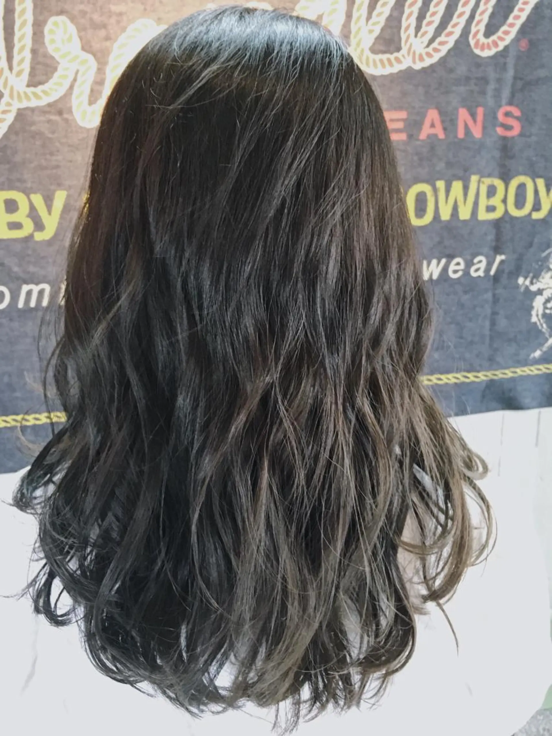 ロング カラー パーマ 透明感カラー グレージュ ミント カット ヘアカラー パーマ トリートメント 代表 中島貴志のヘアスタイル