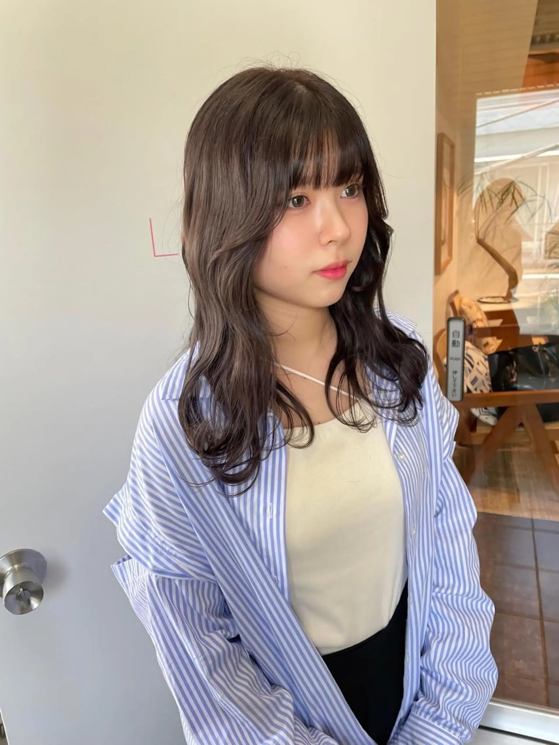 セミロング カラー トリートメント カット ヘアカラー トリートメント レイヤーカット🎀 kanaのヘアスタイル