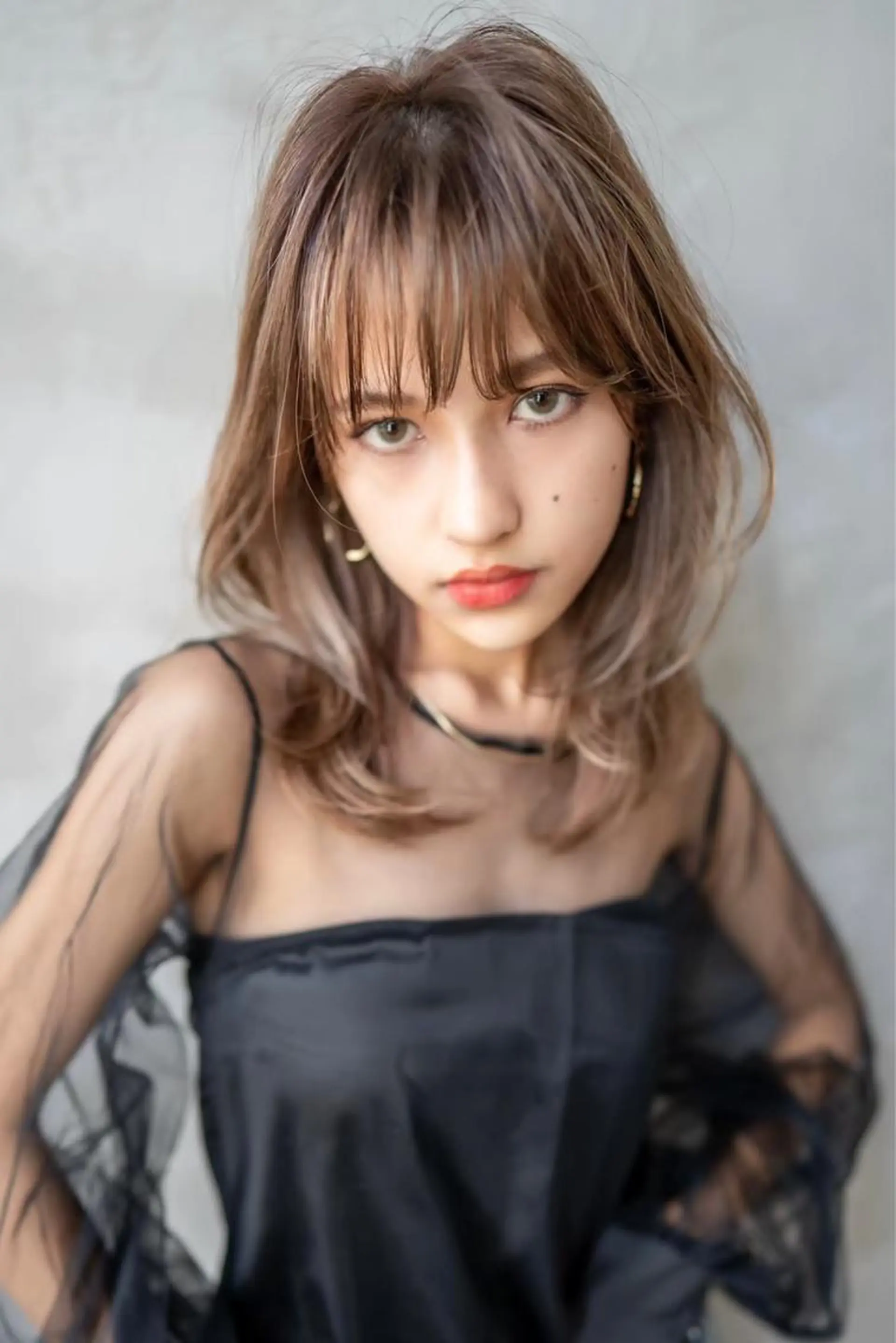 ミディアム カラー カット ヘアカラー トリートメント 🉐レイヤー/塩見 弘樹🉐渋谷のヘアスタイル