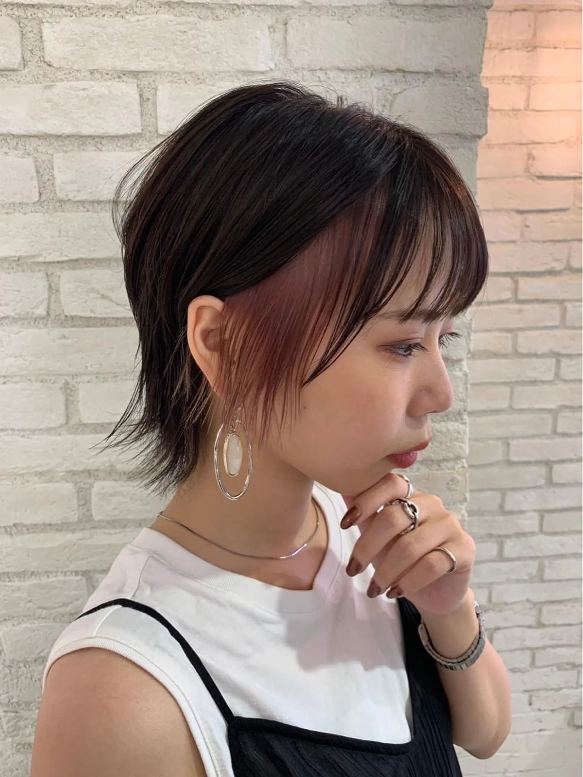 ショート カラー 韓国ヘア/艶カラー /田中悠佑のヘアスタイル