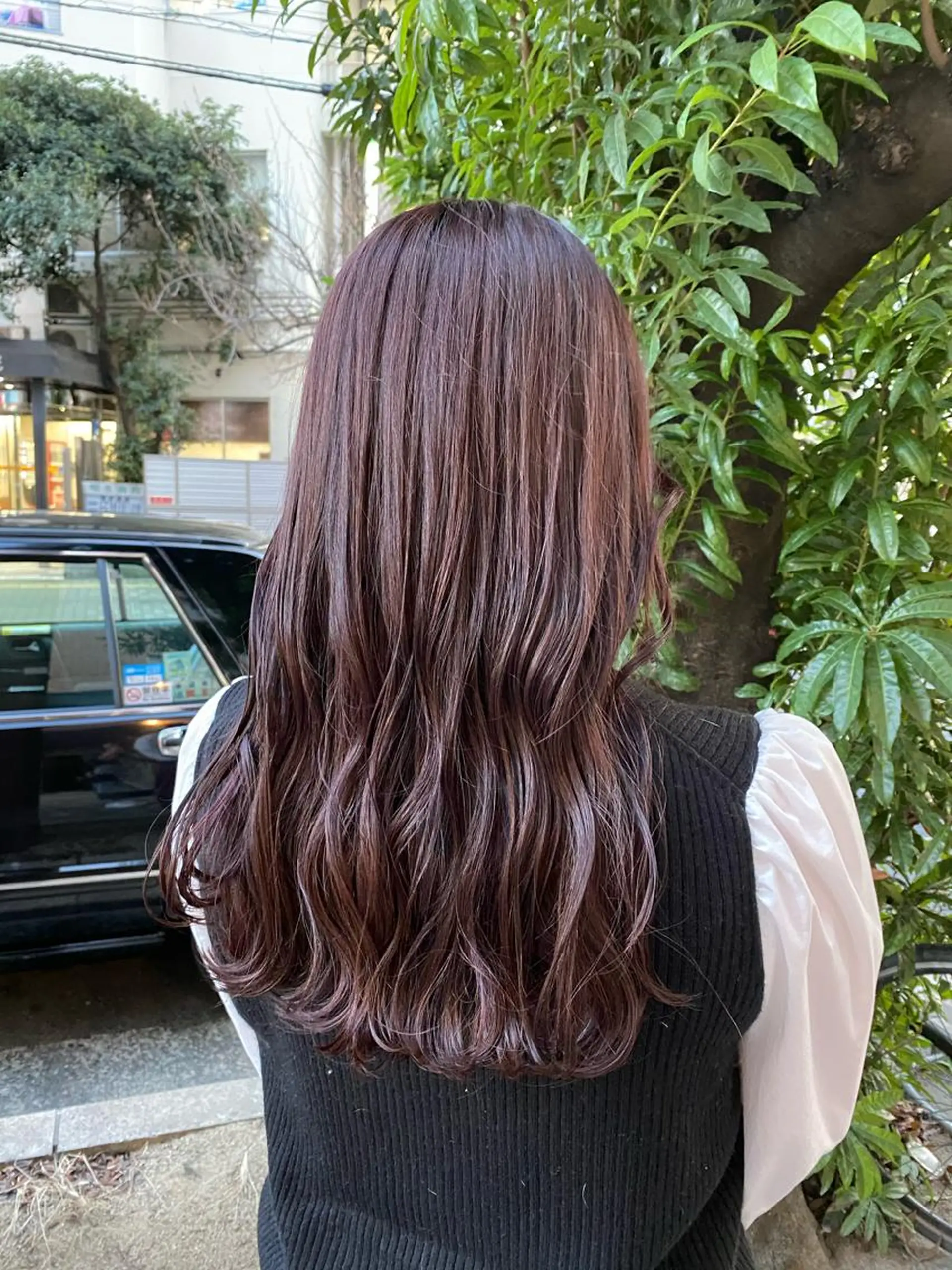 セミロング カラー ラベンダーカラー 大野 美紅のヘアスタイル