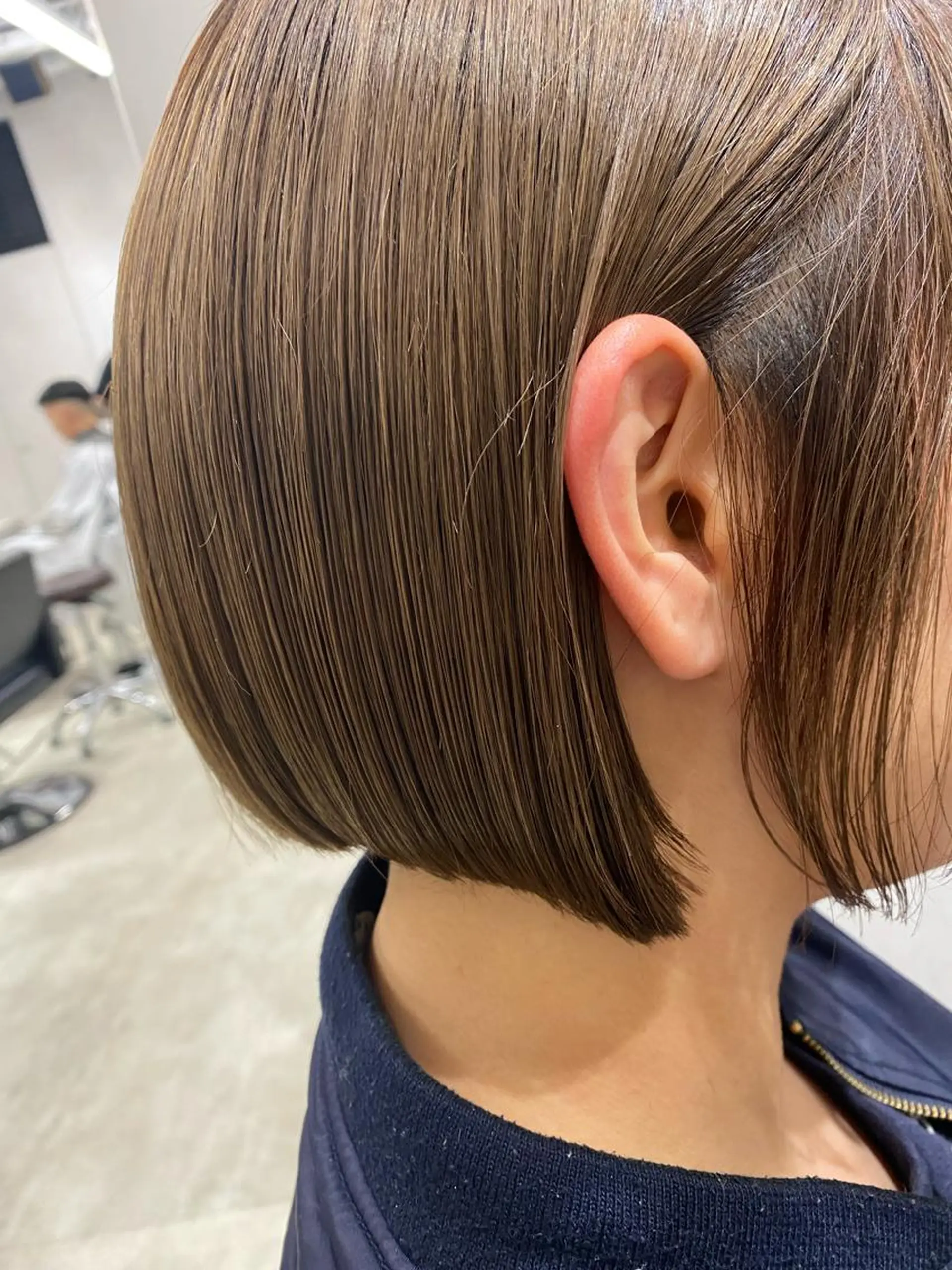 ショート カラー ボブ カット ヘアカラー トリートメント ピンク/ベージュ /似合わせ/田島百華のヘアスタイル