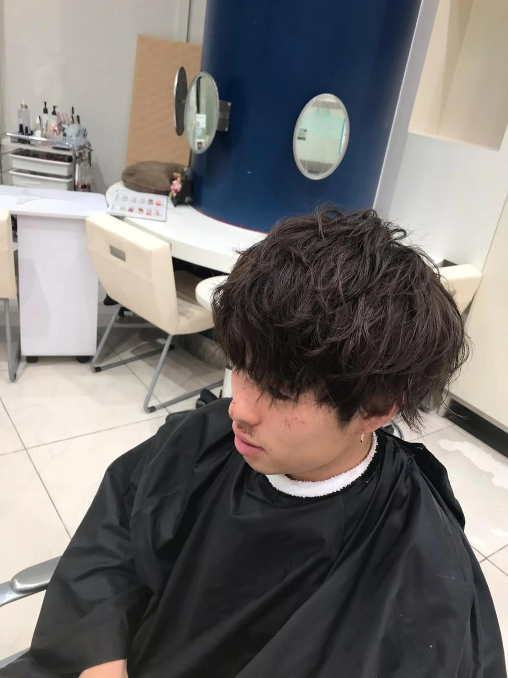 ショート カラー メンズ カット パーマ トリートメント メンズスタイリスト 真栄平有希のヘアスタイル