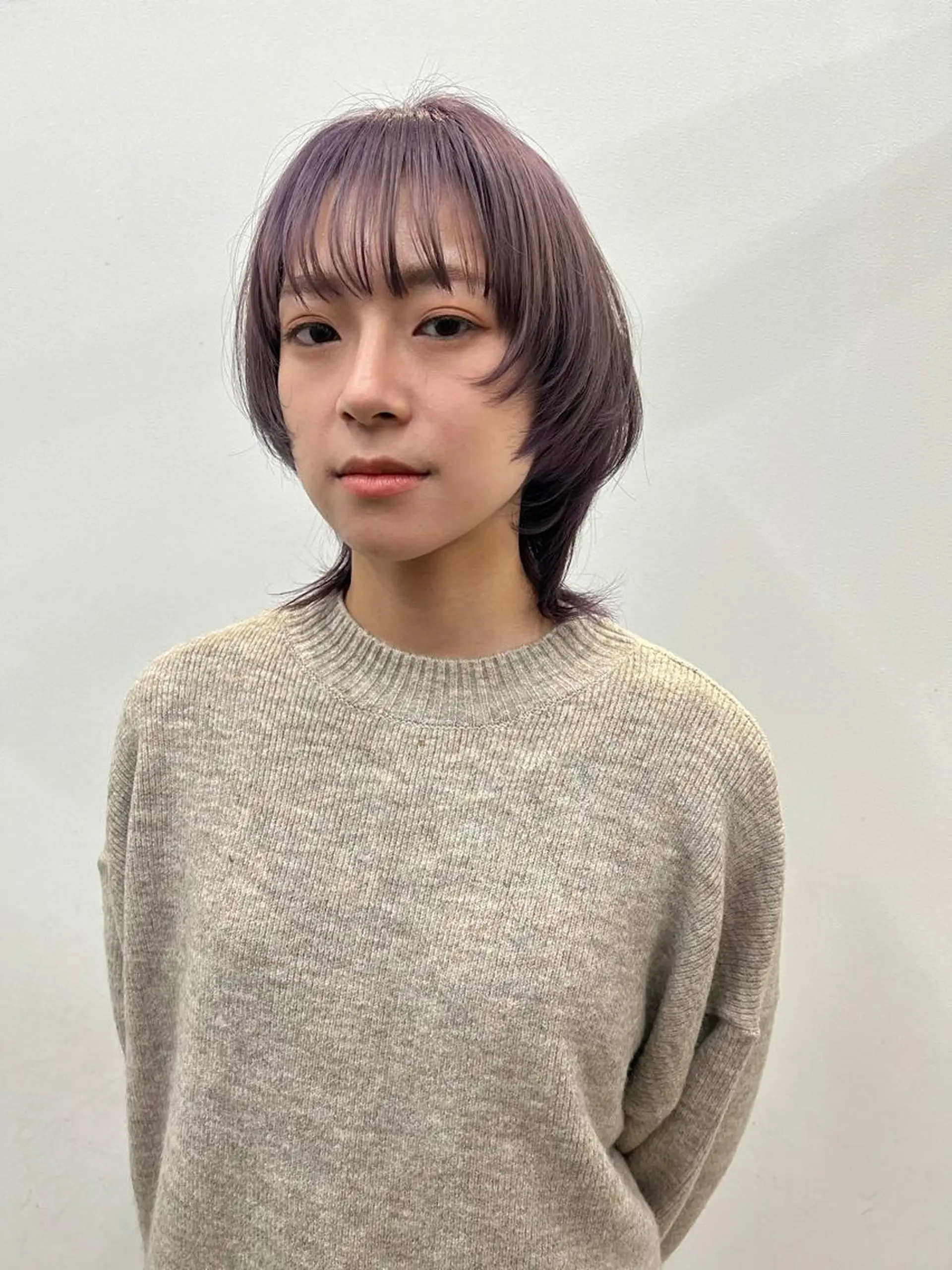 ミディアム ヘアカラー 青木 芽生のヘアスタイル