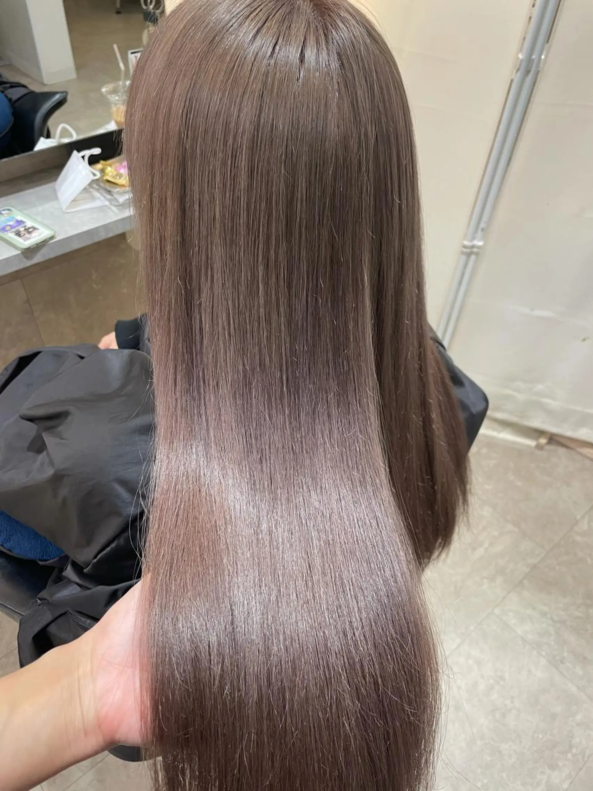 ロング カラー ケアカラー ヘアカラー トリートメント Rina  のヘアスタイル