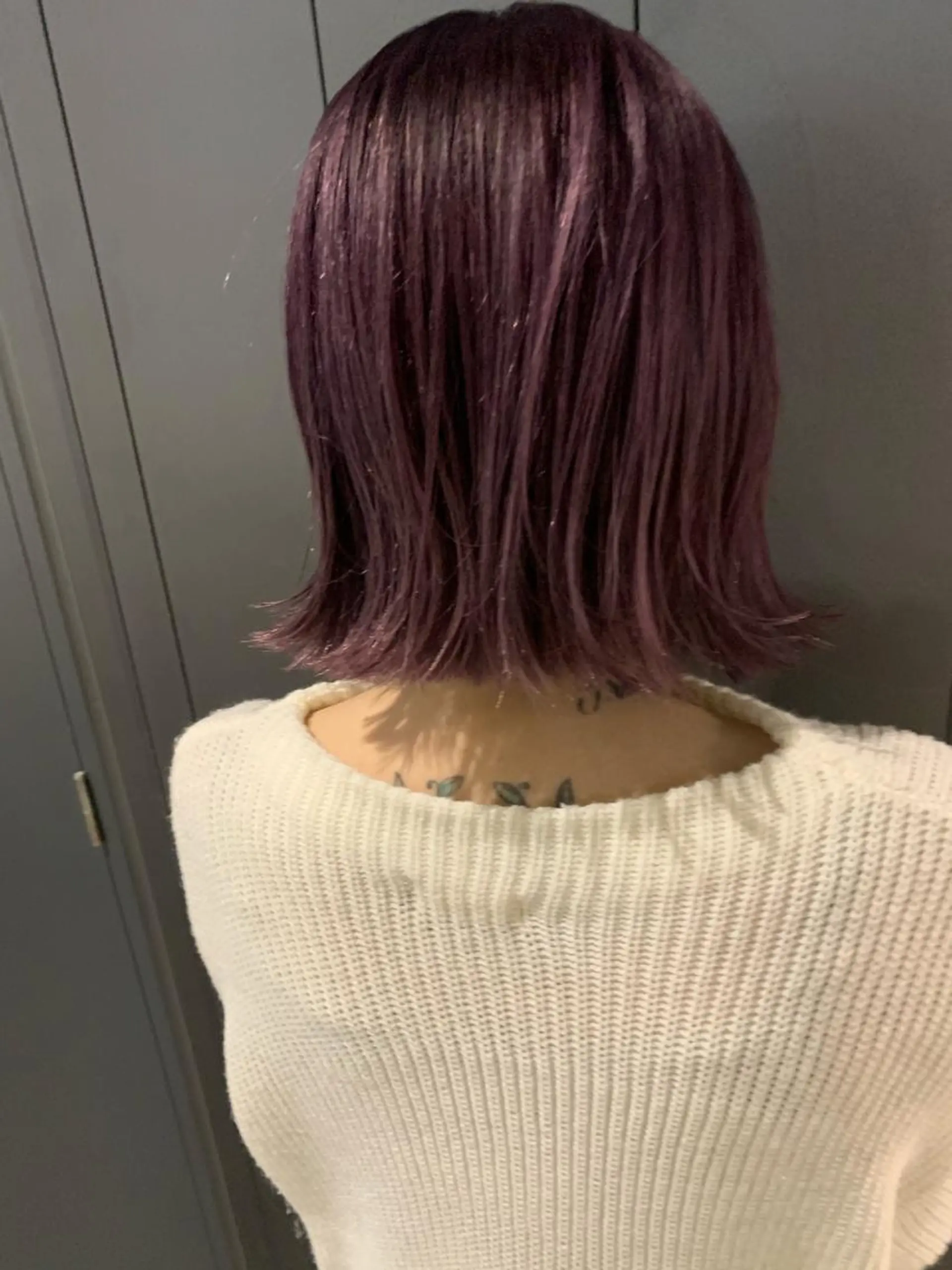 ミディアム 外ハネヘア カット CIEL香椎店所属・ＳＨＵ ＮＴＡのヘアスタイル