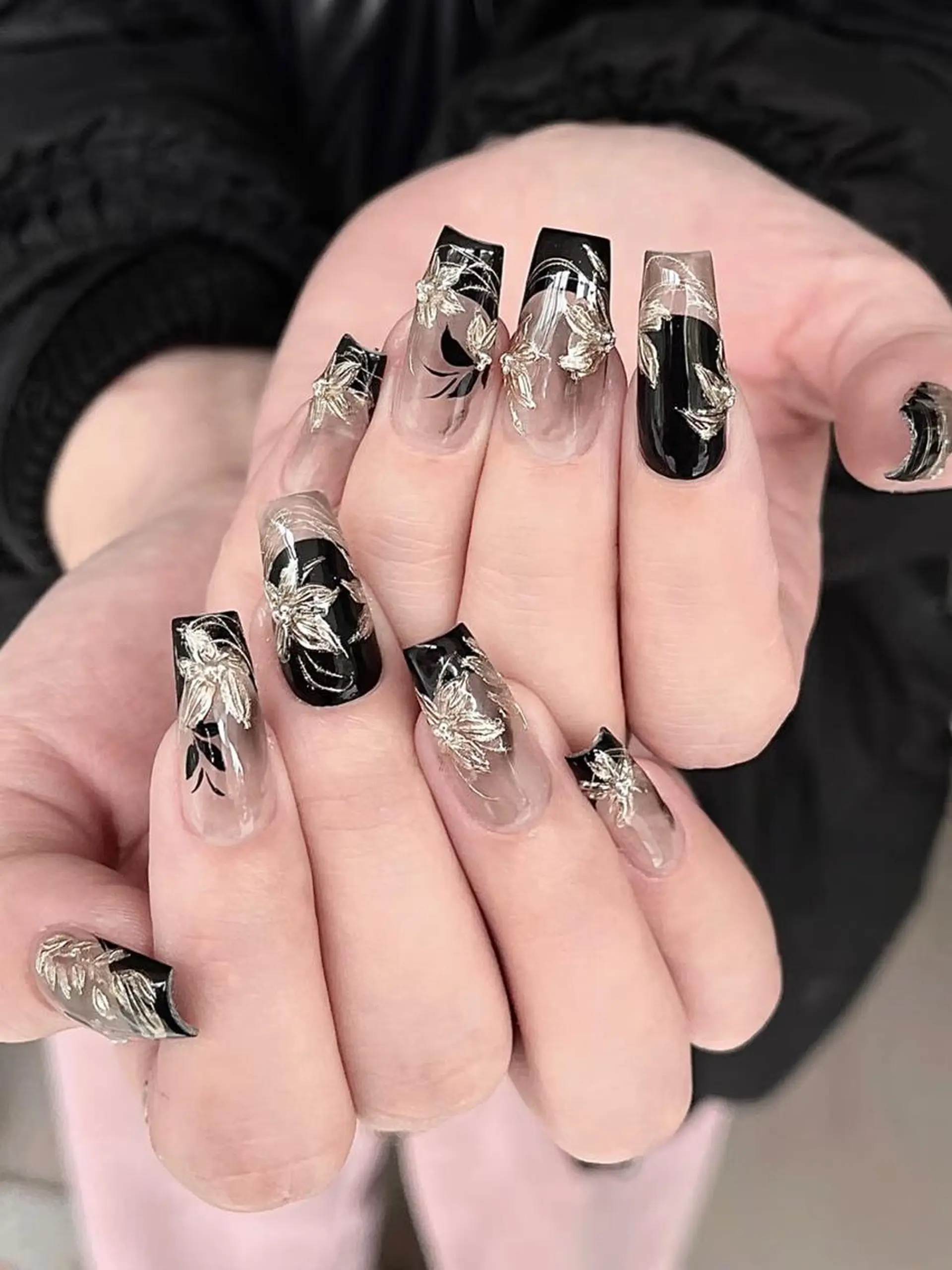 ネイル アートネイル 持ち込み ニュアンスネイル ストーンネイル Yosora nailのネイルデザイン