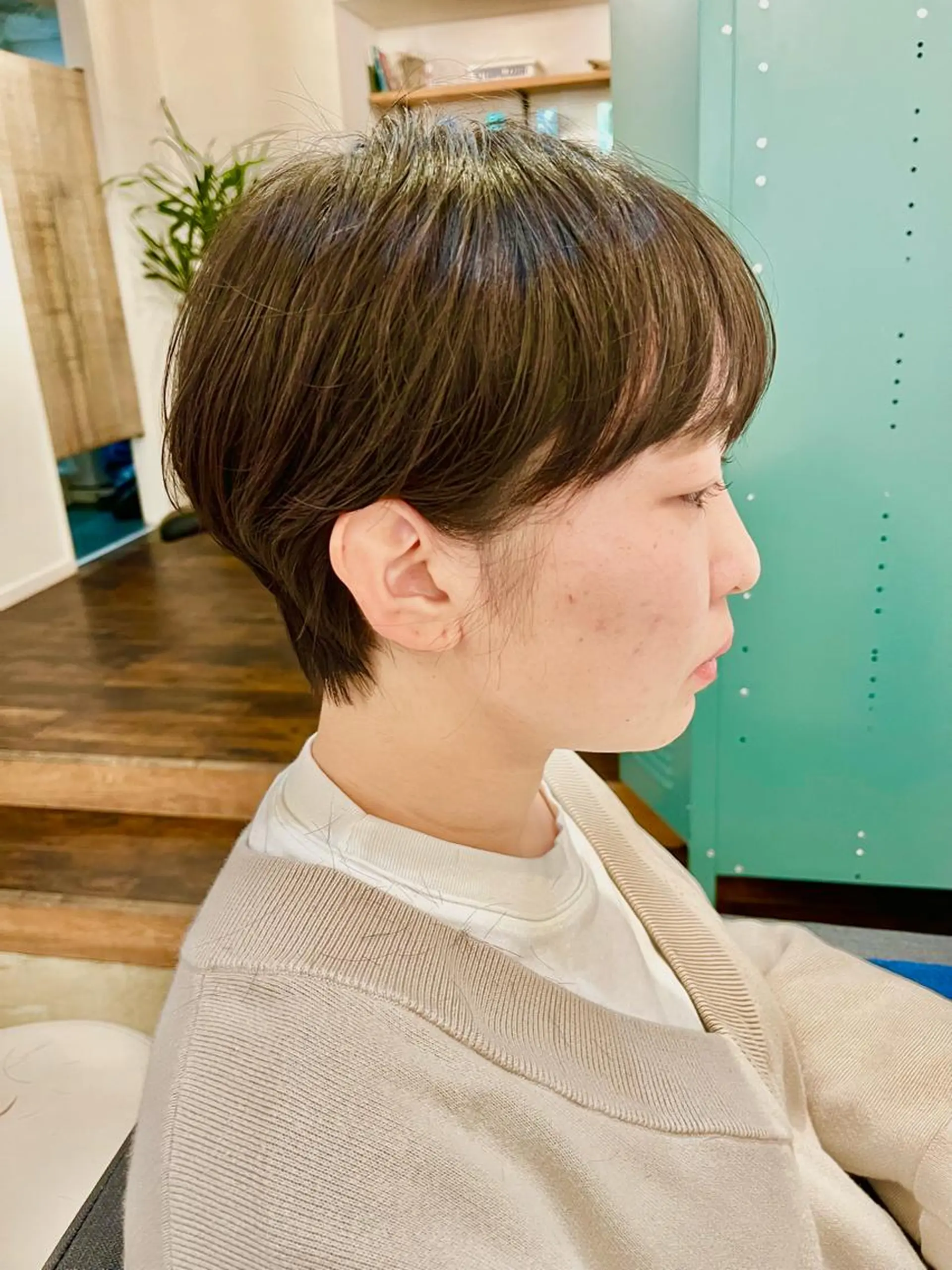 ショート カラー パーマ 似合わせカット カット ヘアカラー パーマ 🍒【Lib】 AIRI　🍒のヘアスタイル
