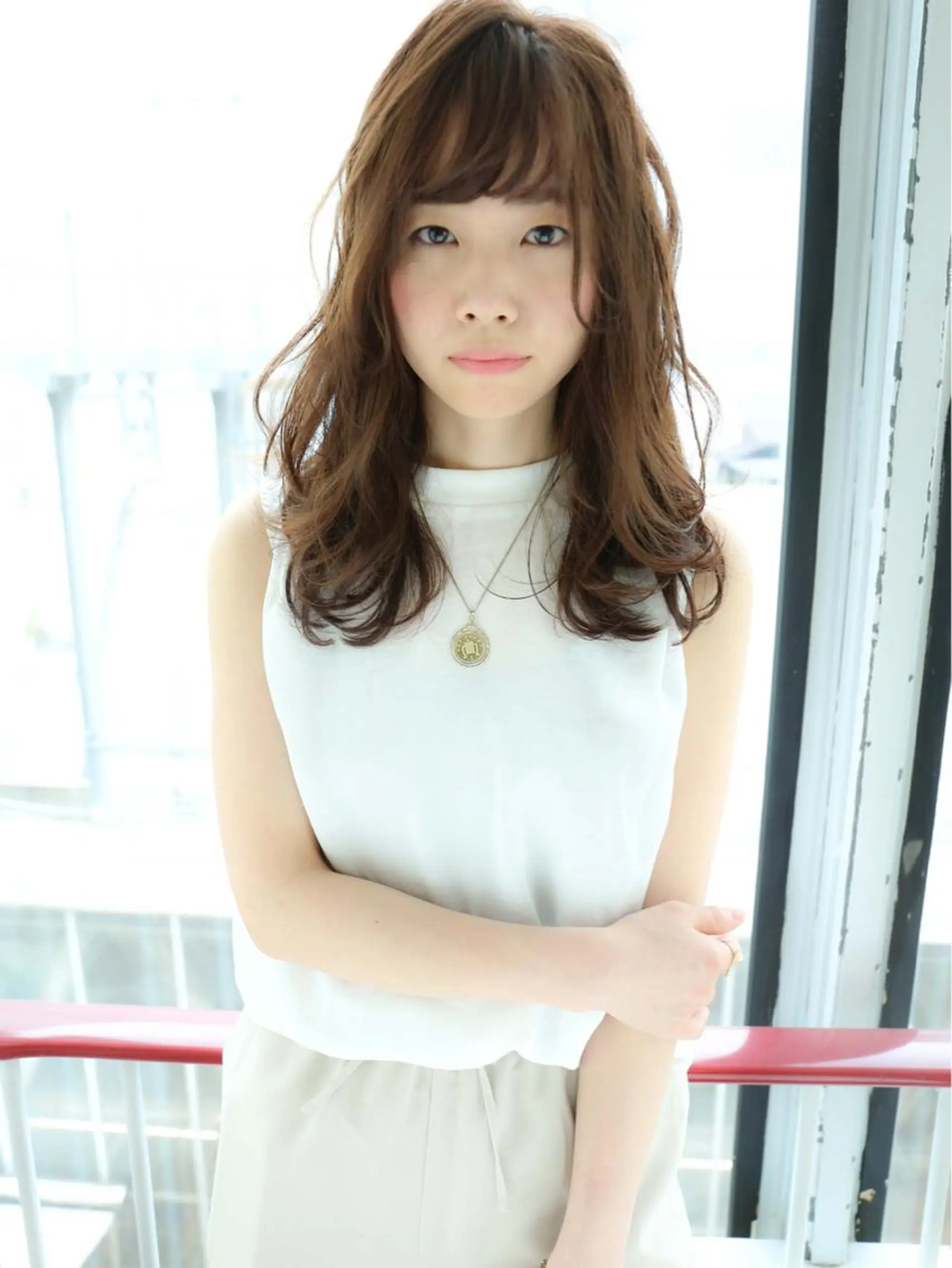 セミロング カラー パーマ カット パーマ ハイライト/髪質改善 ✂️十河祐輝のヘアスタイル