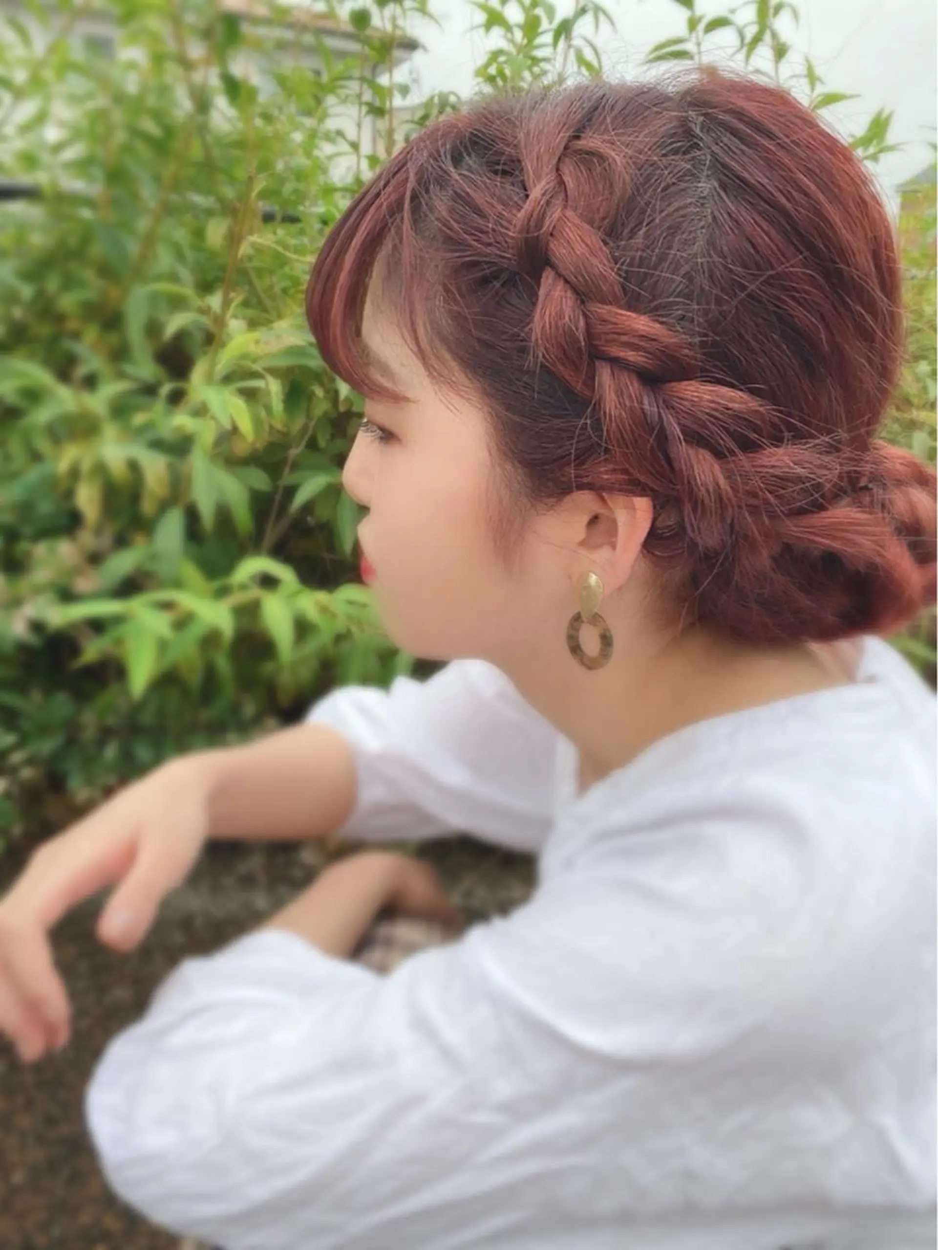 カラー 大久保 玲菜のヘアスタイル