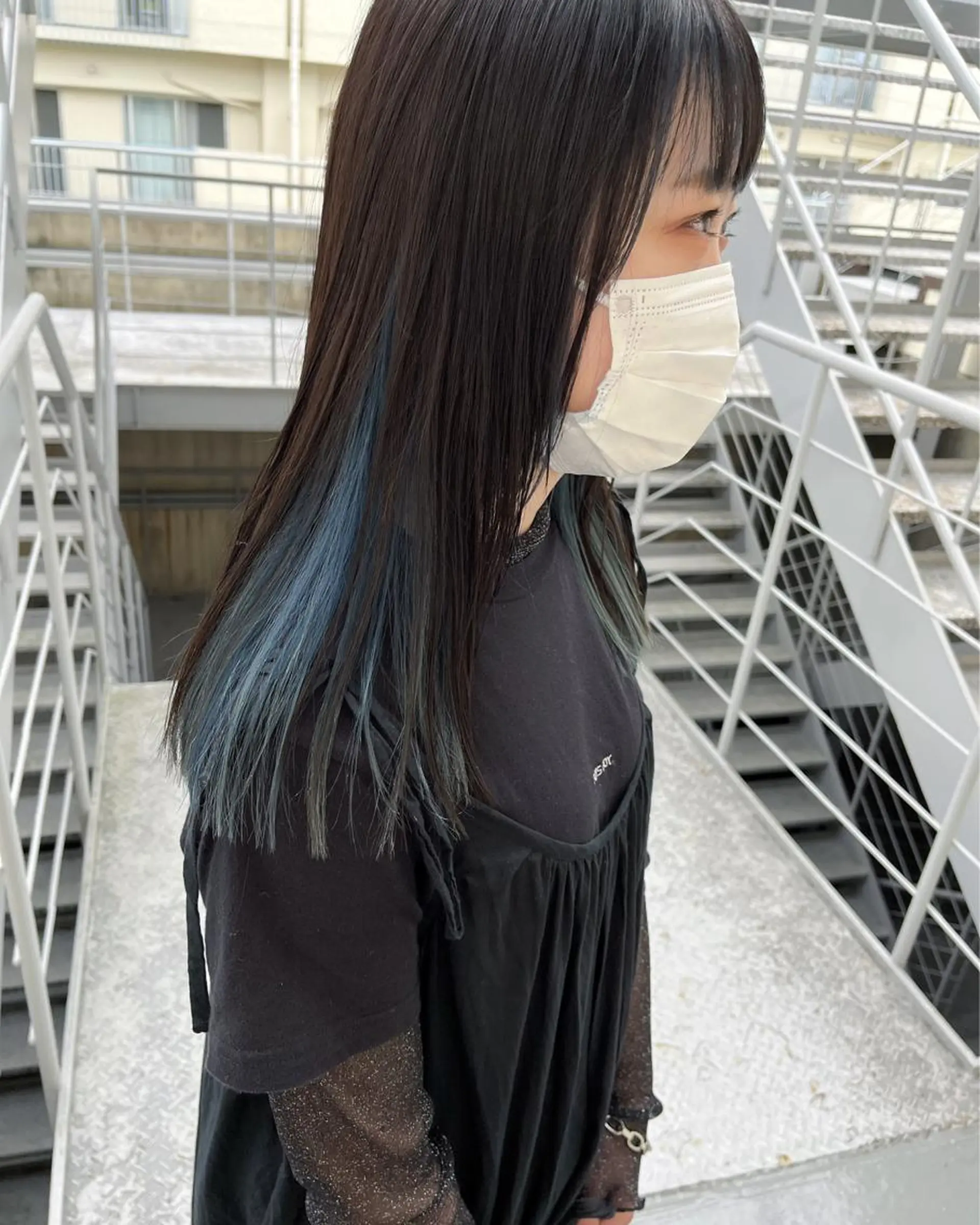ロング カラー ﾊｲﾄｰﾝ/ｼｮｰﾄ 村上淳乃🐥のヘアスタイル