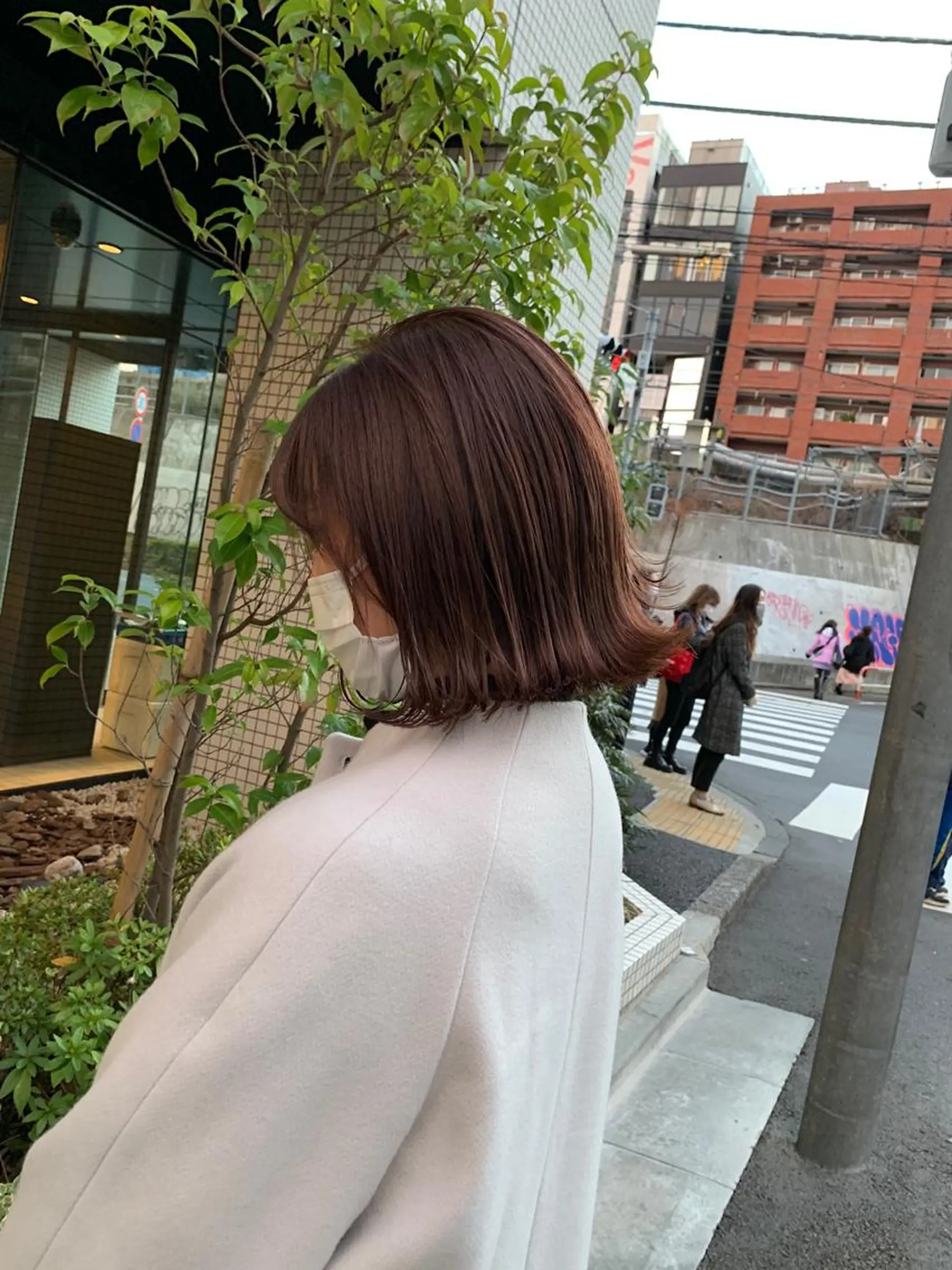 ショート カラー ベージュカラー ピンクカラー ピンクベージュ ボブ DUMBO所属・【完全マンツー 恵比寿】佐藤 翔のヘアスタイル