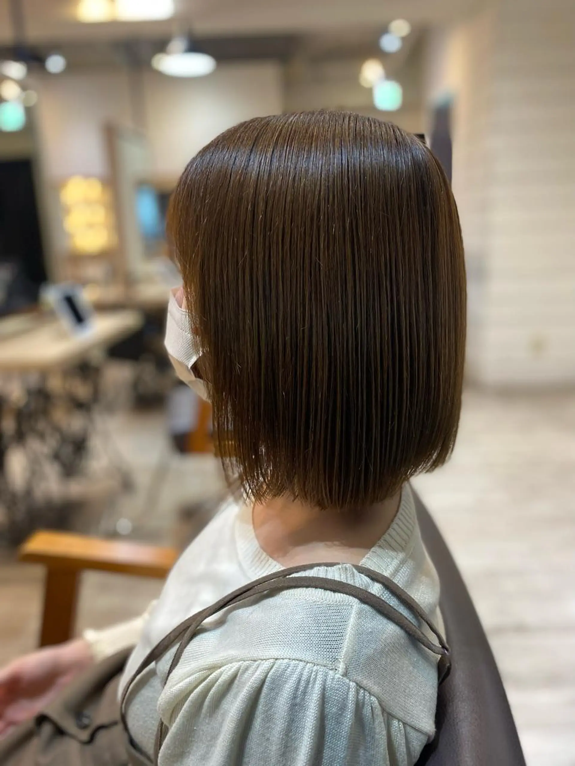 ミディアム カラー カット ヘアカラー トリートメント ヨシダ フミノリのヘアスタイル