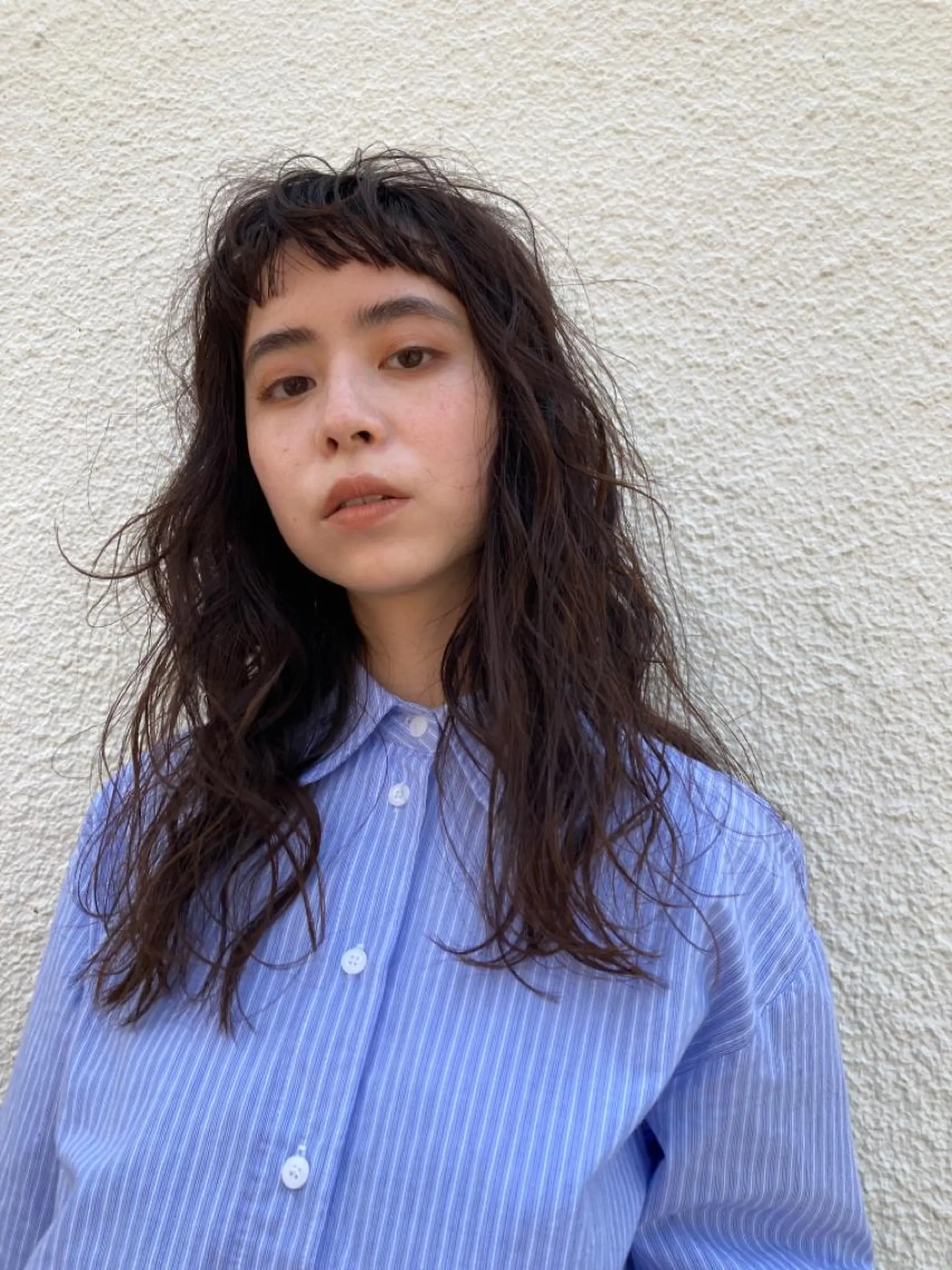セミロング セミロングパーマ くせ毛 レイヤーカット カット パーマ トリートメント 新井 広樹のヘアスタイル