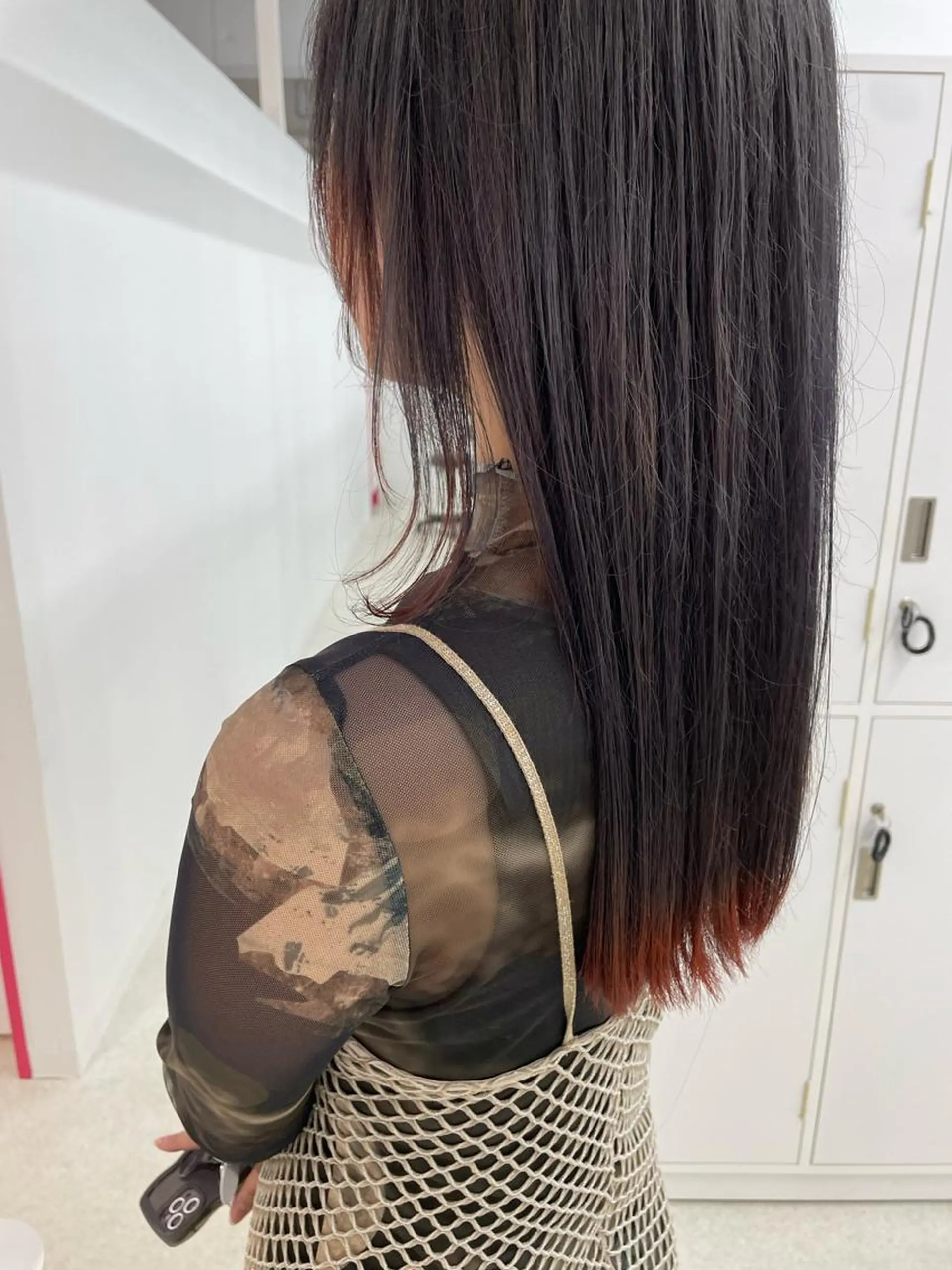 セミロング カラー カット ヘアカラー 冨木 雄斗のヘアスタイル