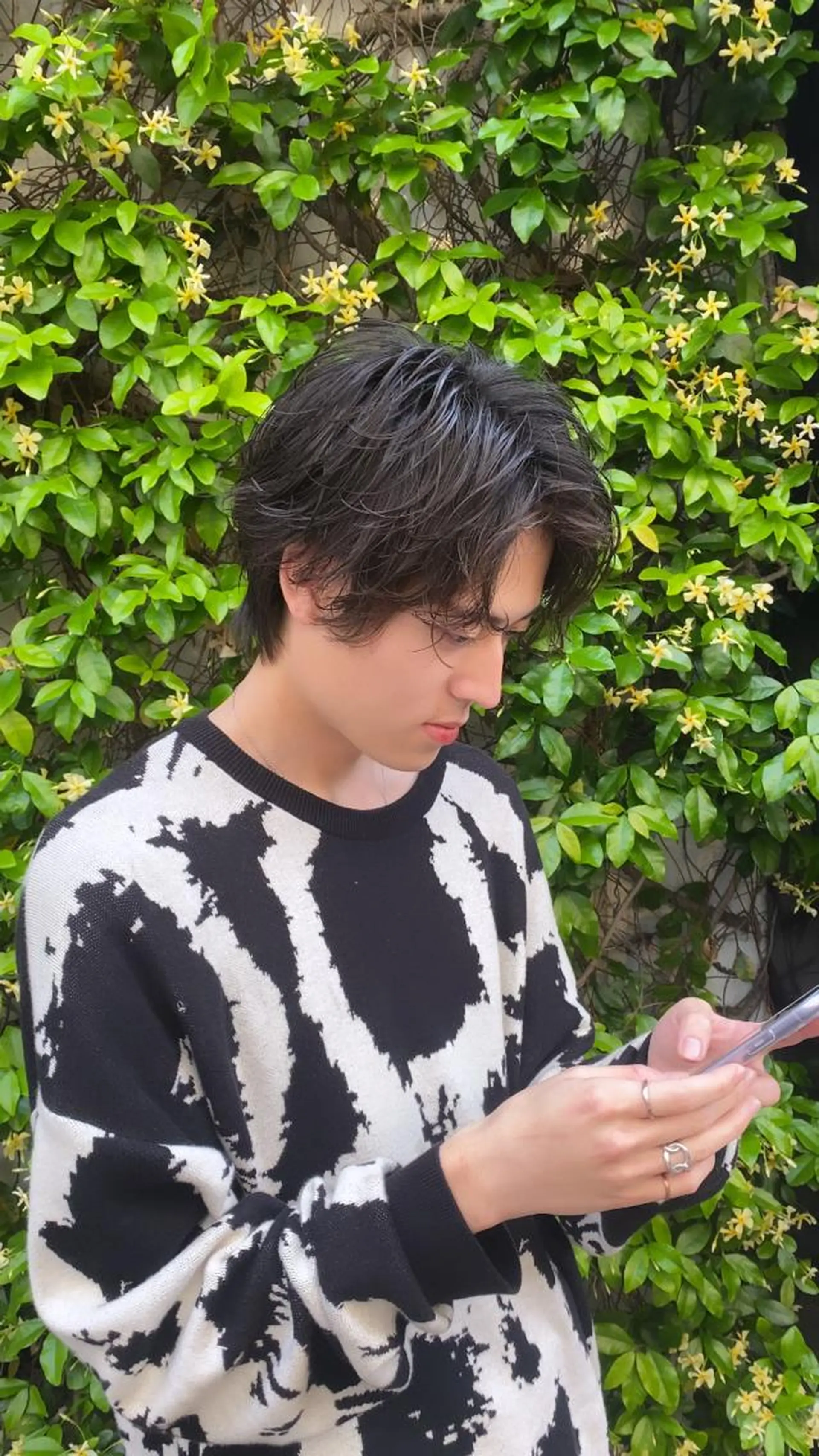 メンズ 透明感ブリーチ/ メンズパーマのヘアスタイル