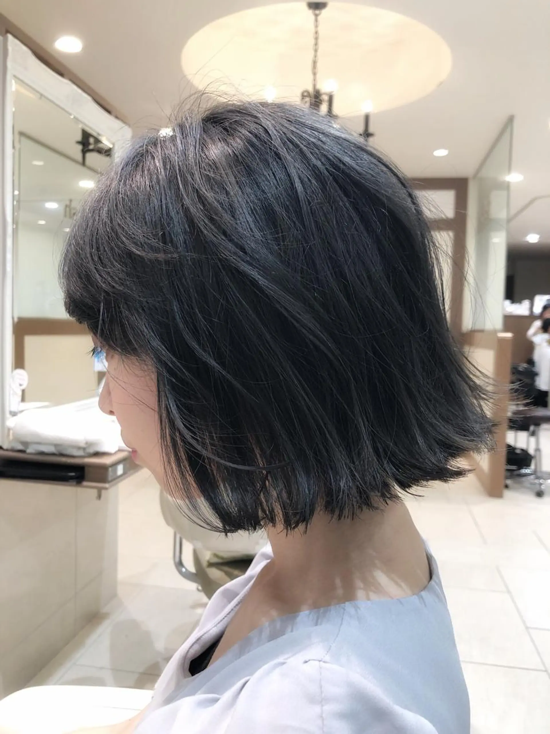 ミディアム ヘアカラー トリートメント 大人女性のショート ・ボブ✂︎沼尻典祥のヘアスタイル