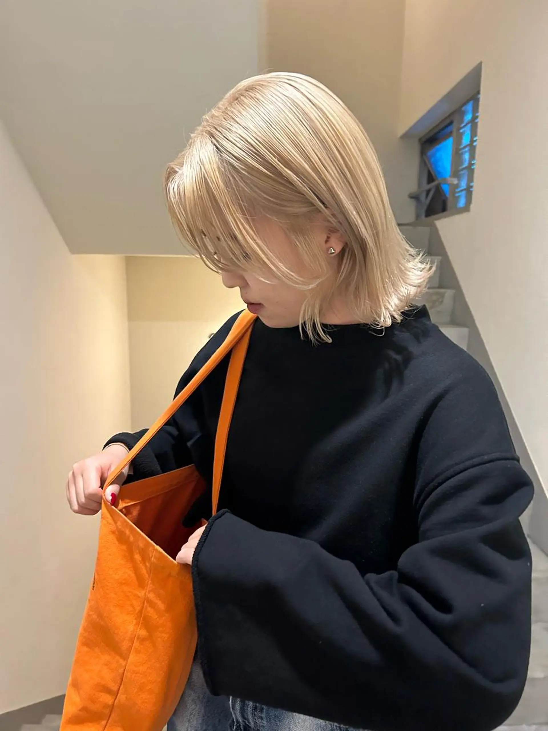 ミディアム sliver renのヘアスタイル