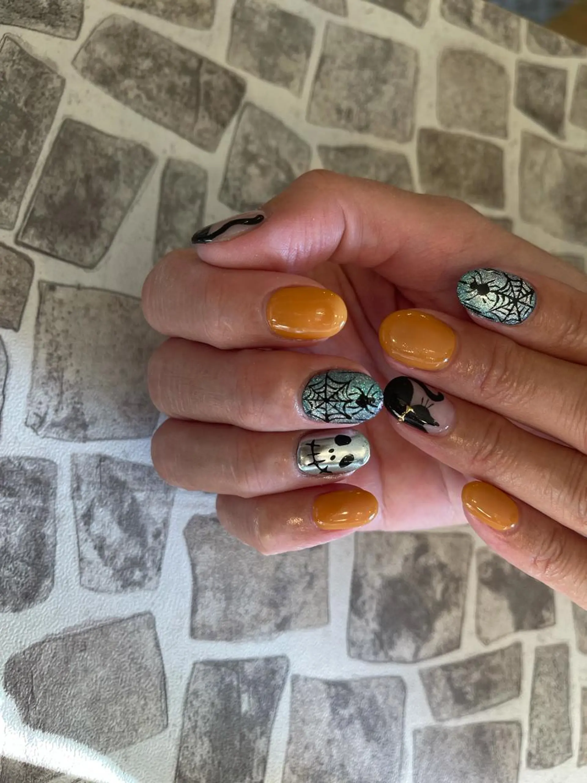 ネイル ハロウィン NAIL Alaia 𓇼SHIORIのネイルデザイン