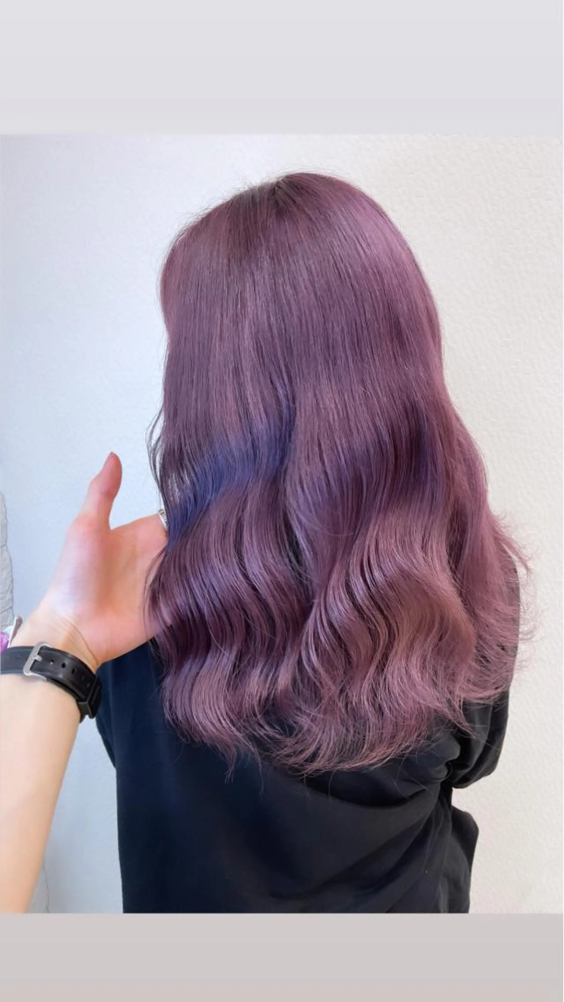 カラー アッシュ バイオレットカラー バイオレットアッシュ ヘアカラー 名古屋のピンク好き かずくん🦩のヘアスタイル