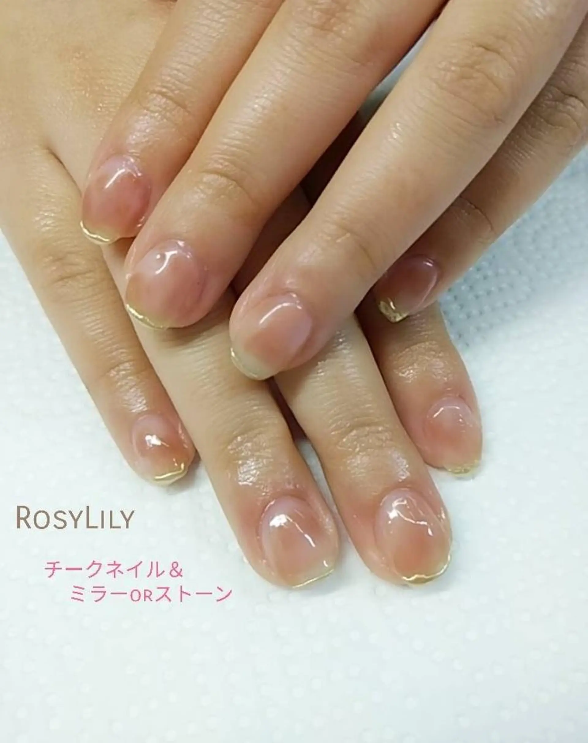 ネイル チークネイル プライベートサロン RosyLily所属・プライベートサロン Rosy Lilyのネイルデザイン