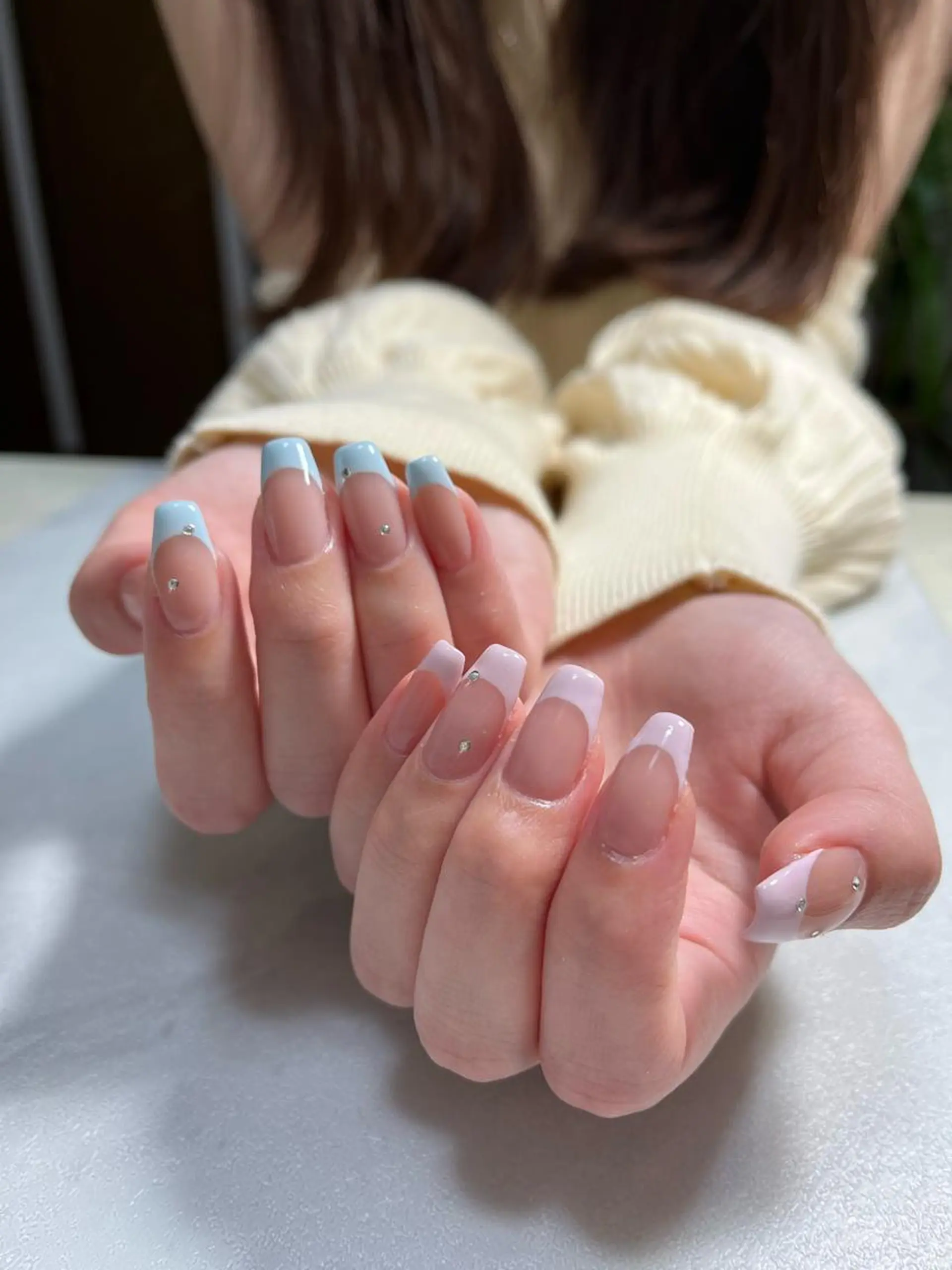 ネイル フレンチネイル ハンドネイル SAKU  nail[サクネイル]所属・SAKU nail 作島茜のネイルデザイン