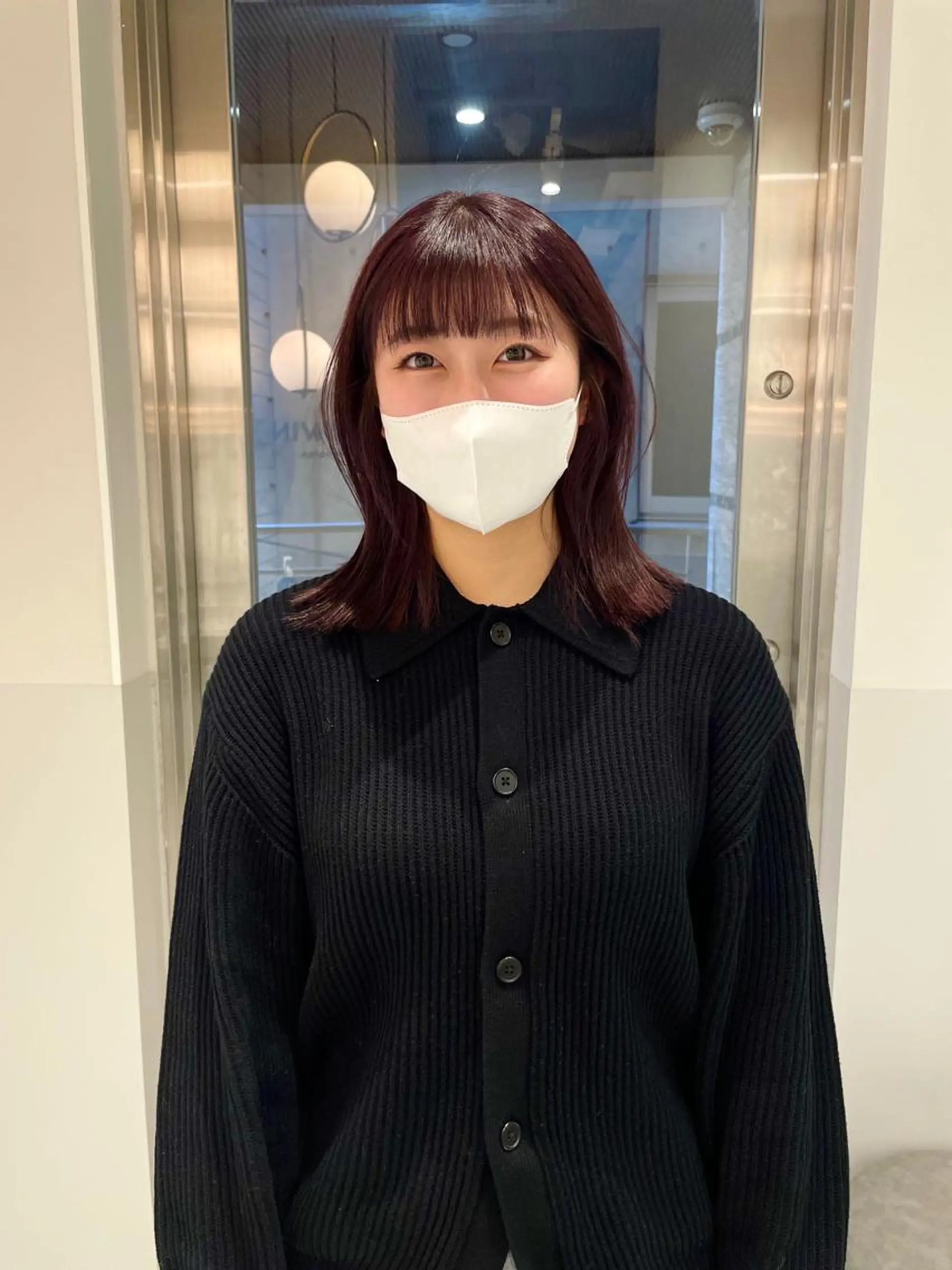 ミディアム カラー ヘアアレンジ カット ヘアカラー トリートメント satsuki ito/暖色、パーマのヘアスタイル