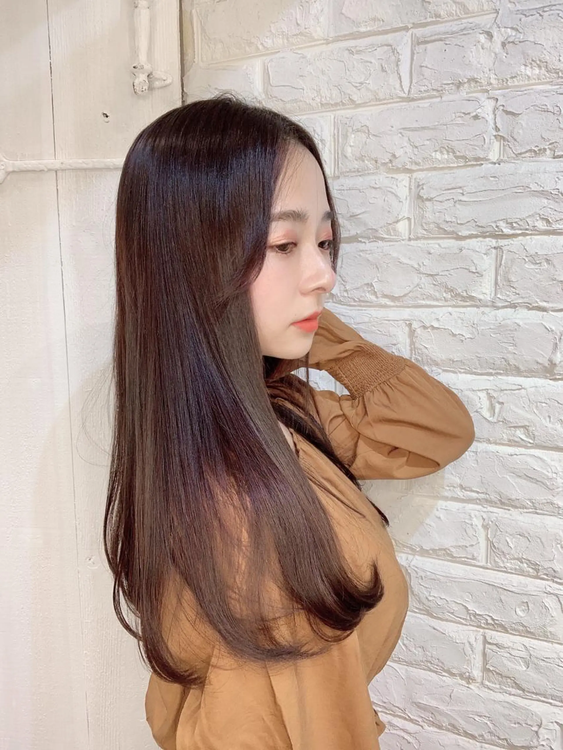 ロング 髪質改善 トリートメント カット 縮毛矯正 トリートメント ヘッドスパ 中目黒✂︎店長✂︎ TOMOHIROのヘアスタイル