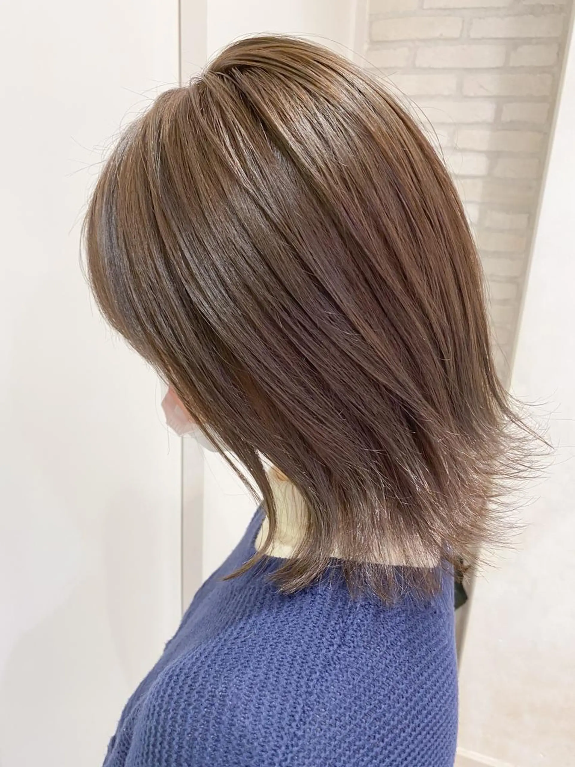 ミディアム カラー 透明感カラー 横浜🍒耳つぼ エクステ／RIEのヘアスタイル