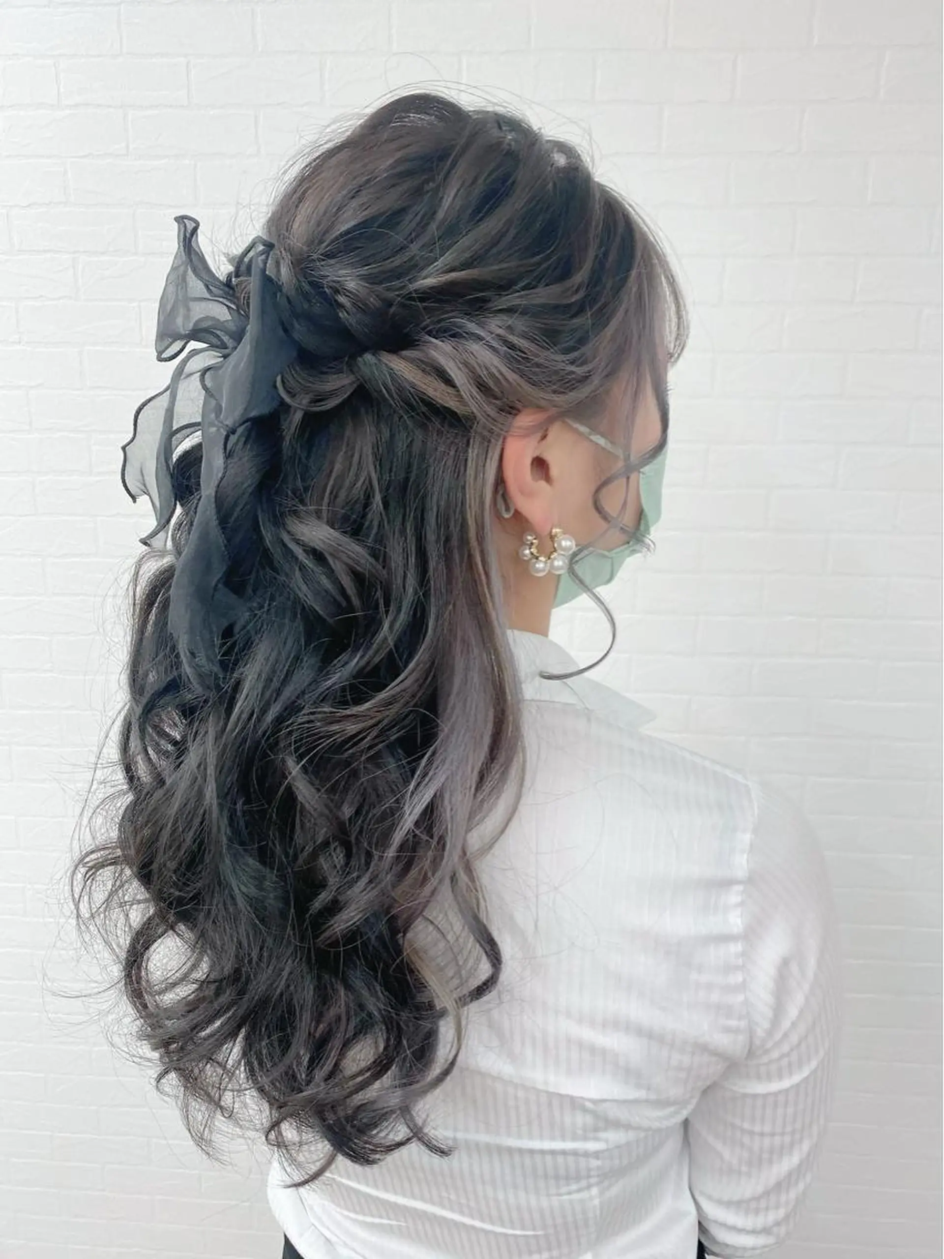 ロング ヘアアレンジ ハーフアップ ヘアセット GRANLUSSO 〜グランルッソ駅前店所属・木口 嘉美のヘアスタイル