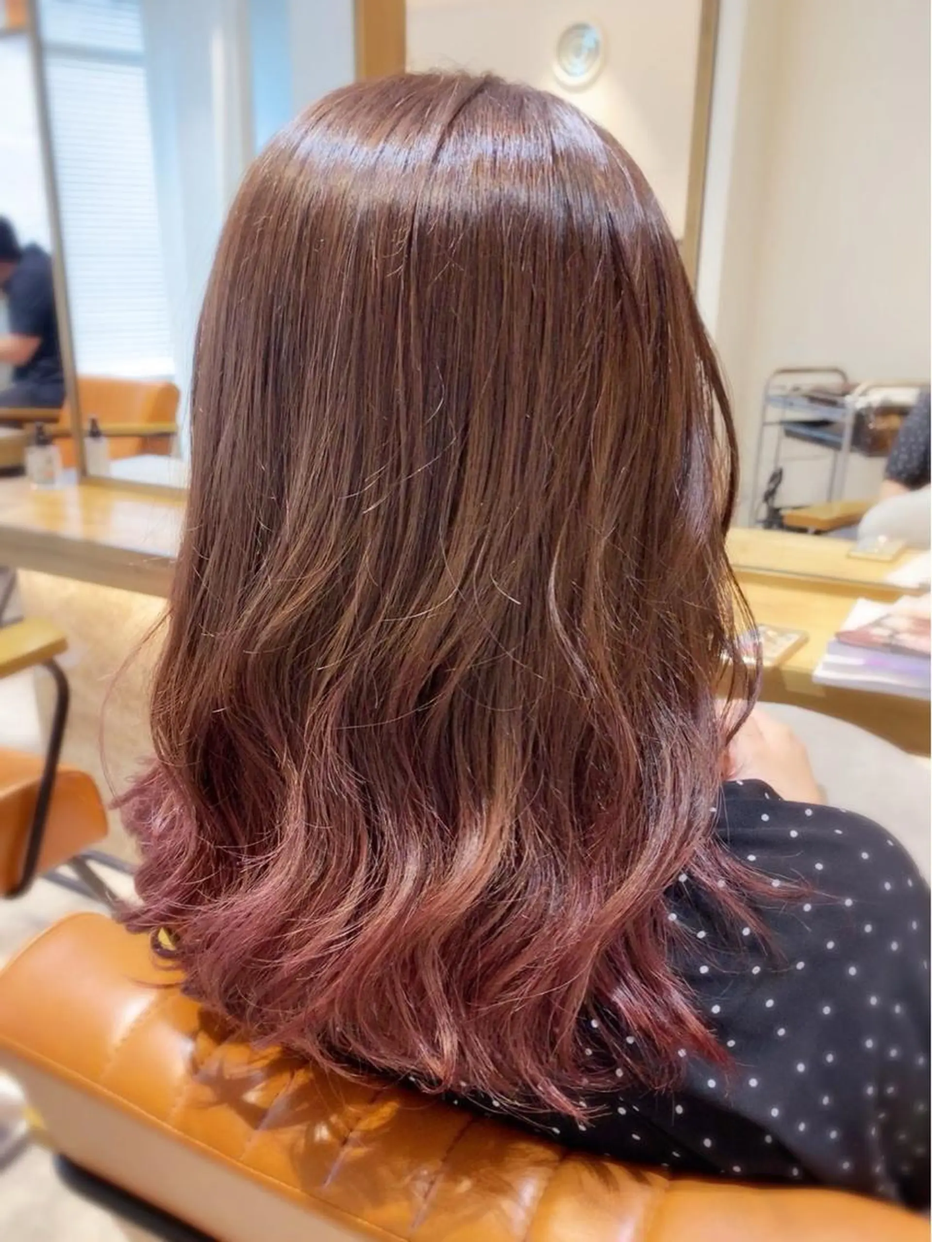 ミディアム ヘアカラー トリートメント ヘアセット 坂本 なつきのヘアスタイル