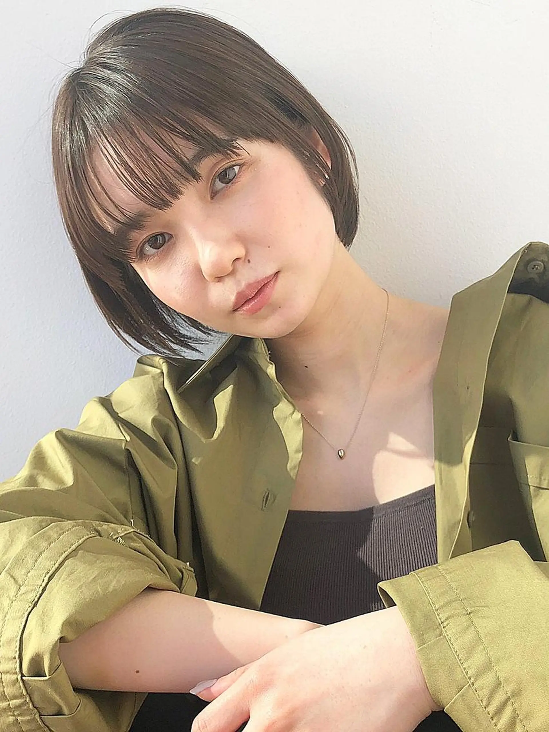 ミディアム カット メンズ✨パーマ 大室雄基のヘアスタイル