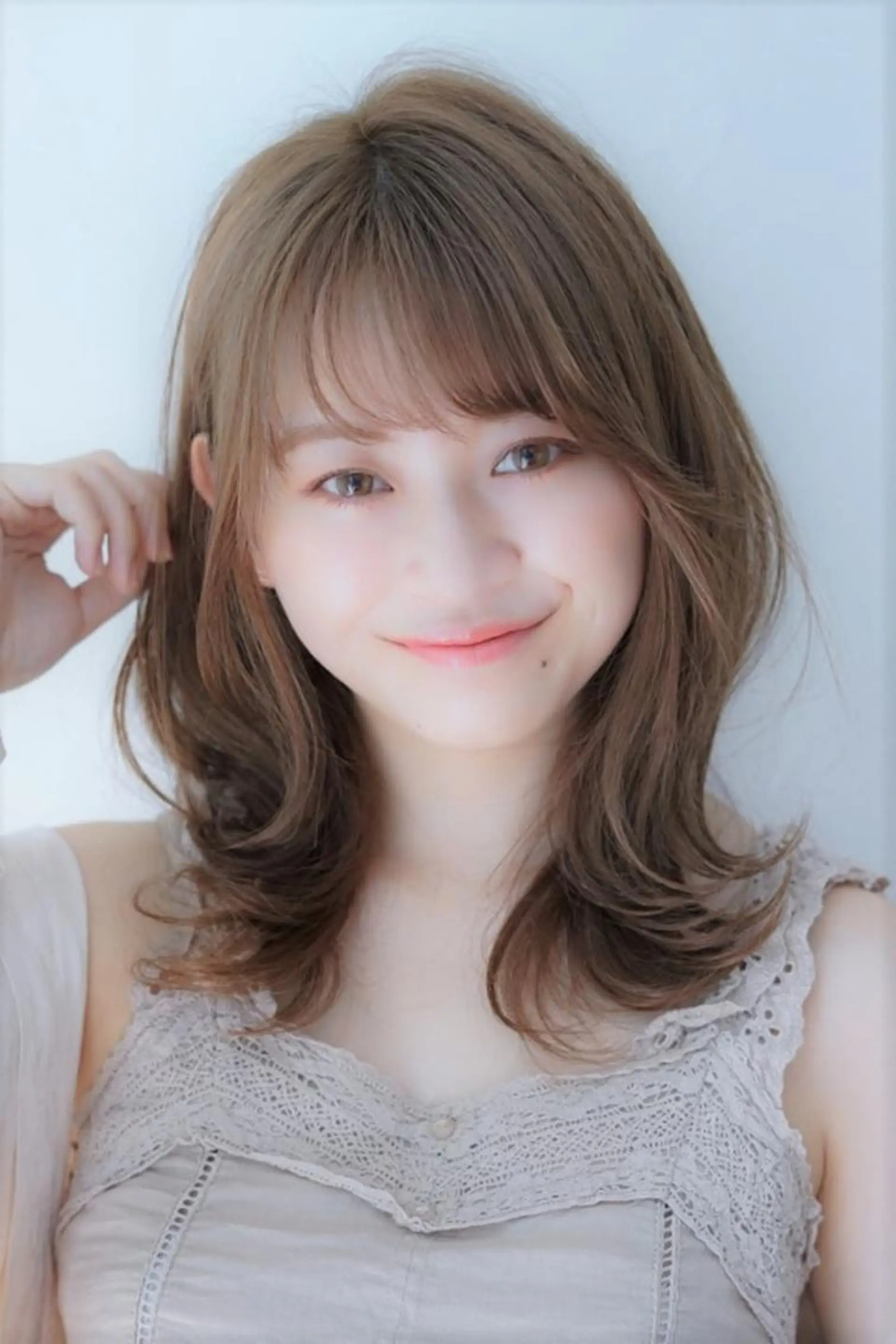 ヘアアレンジ セミロング パーマ カラー デザイナー Anne アンのヘアスタイル