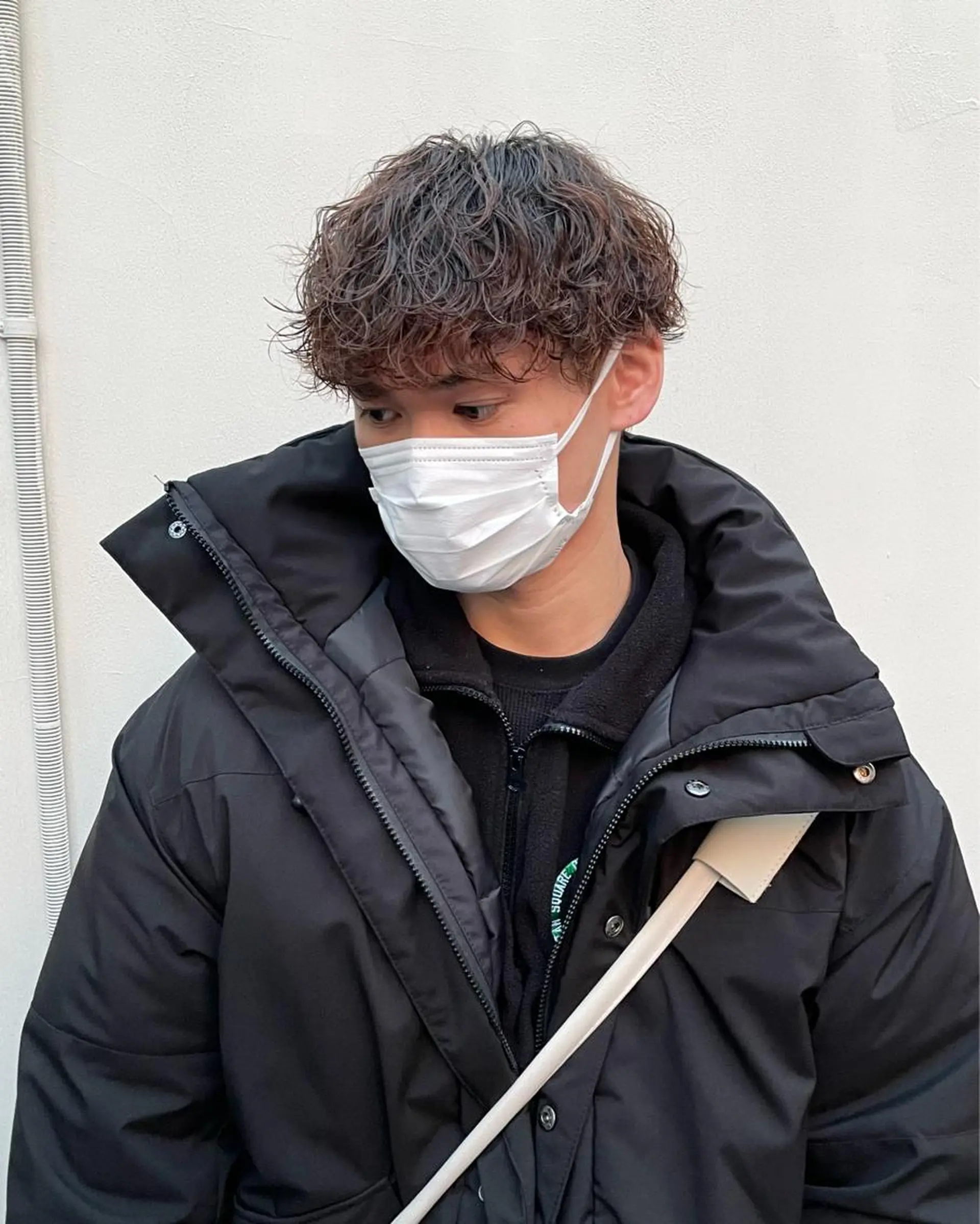 パーマ メンズ カット パーマ 栢原 達也のヘアスタイル