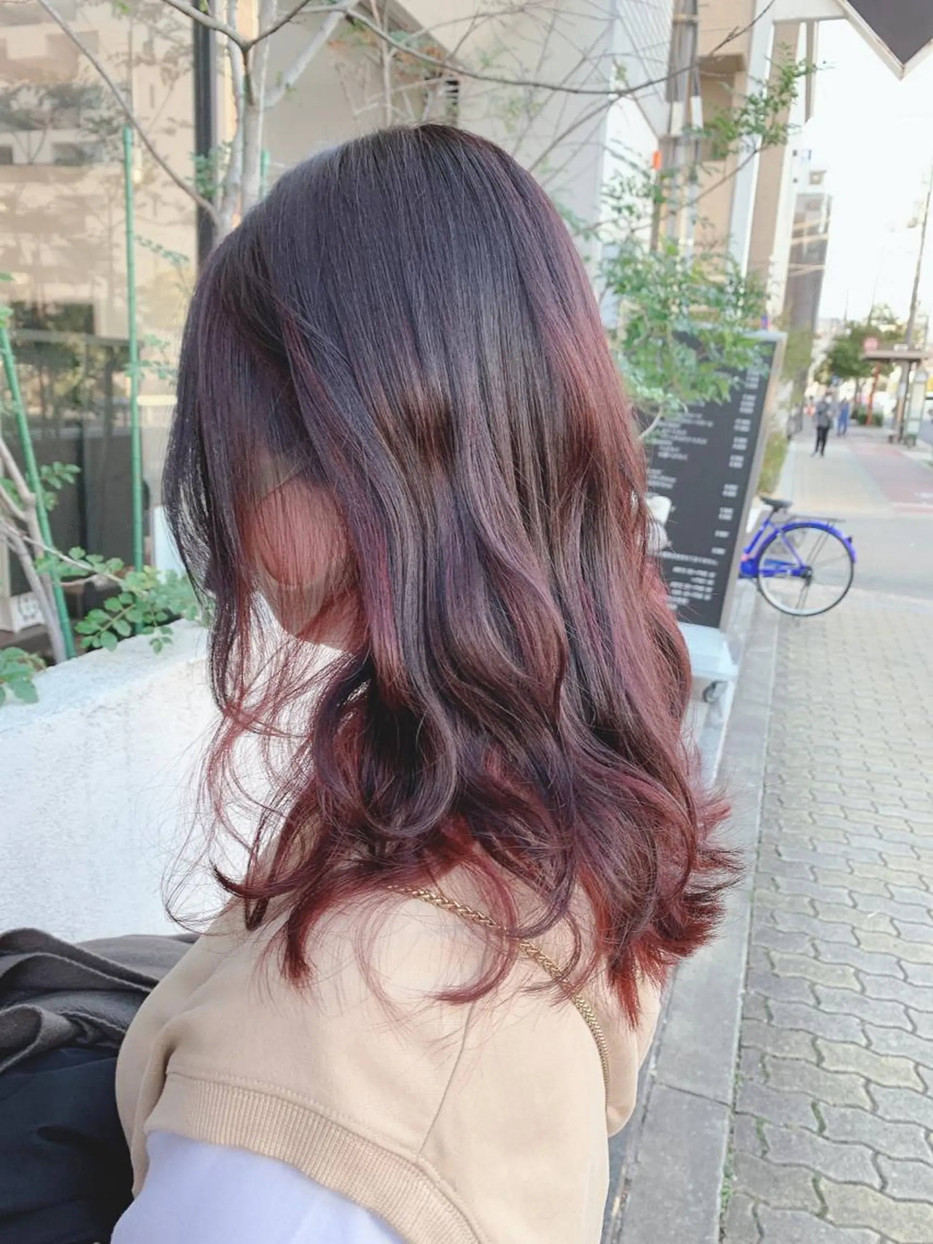 ミディアム カラー グラデーションカラー インナーカラー 似合わせ/ブリーチ カラー.岡田友仁のヘアスタイル