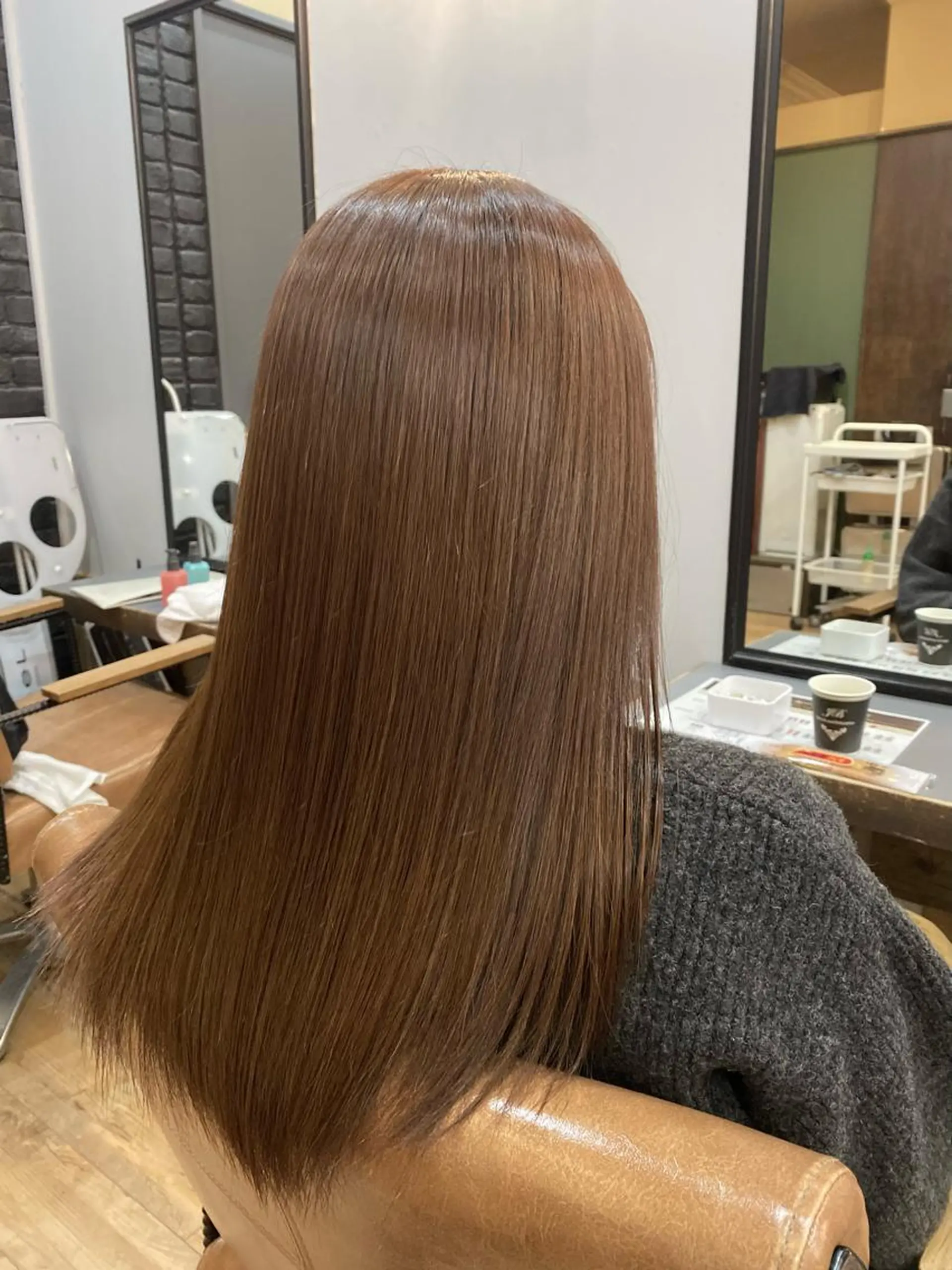 ロング カラー ベージュカラー ハイライトカラー ハイライト ヘアカラー トリートメント ケアカラーリスト✂️ SHIAN   フジのヘアスタイル
