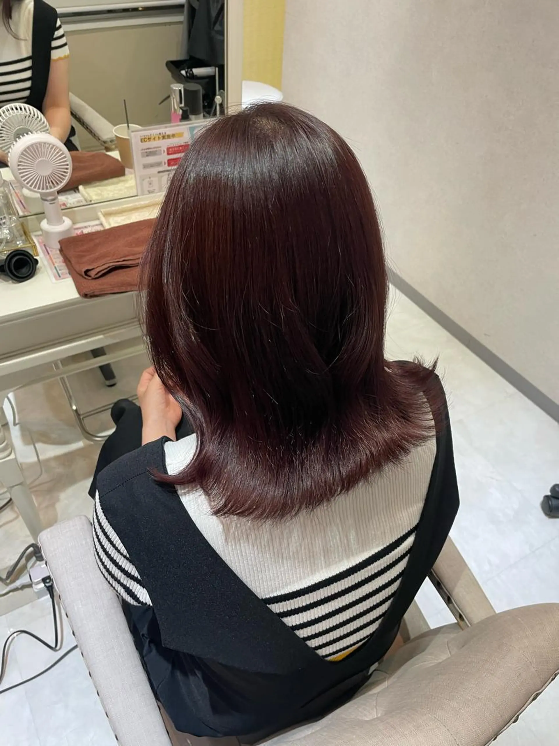 ミディアム カラー ヘアカラー 似合わせカラー 梅田 ayanaのヘアスタイル