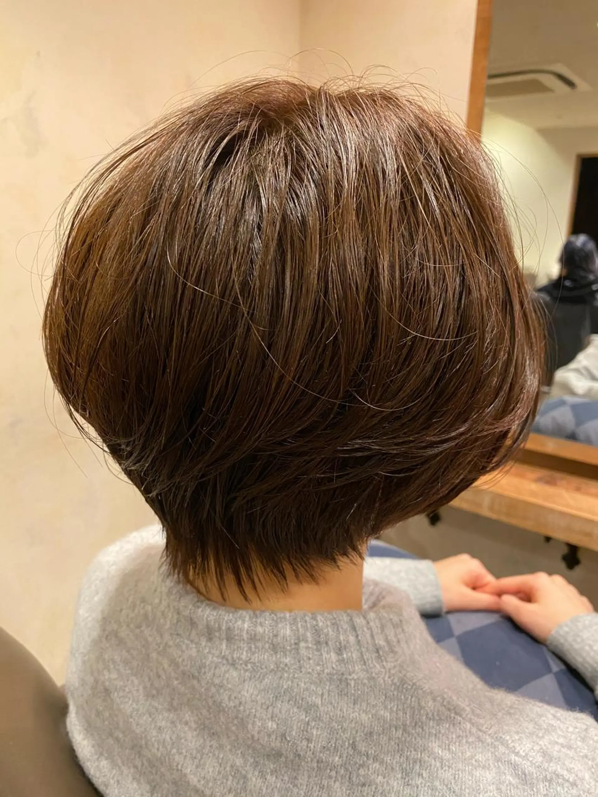 ショート くびれヘア ショートヘア カット ヘアカラー トリートメント Agu  hair rupia 金沢店所属・金沢美容室/ 艶髪/夜営業/JINのヘアスタイル
