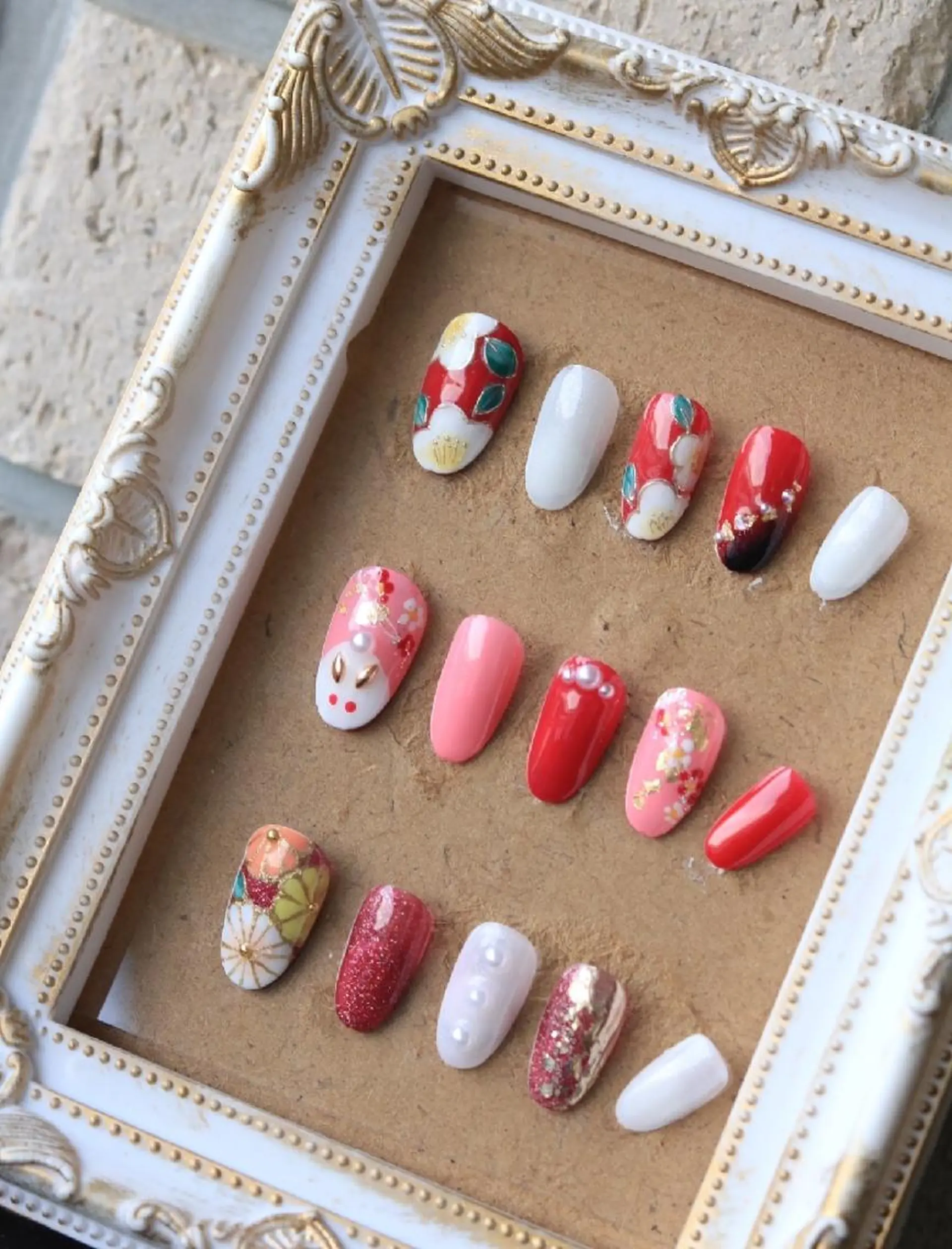 ネイル 成人式 ハンドネイル y-nail ★のネイルデザイン