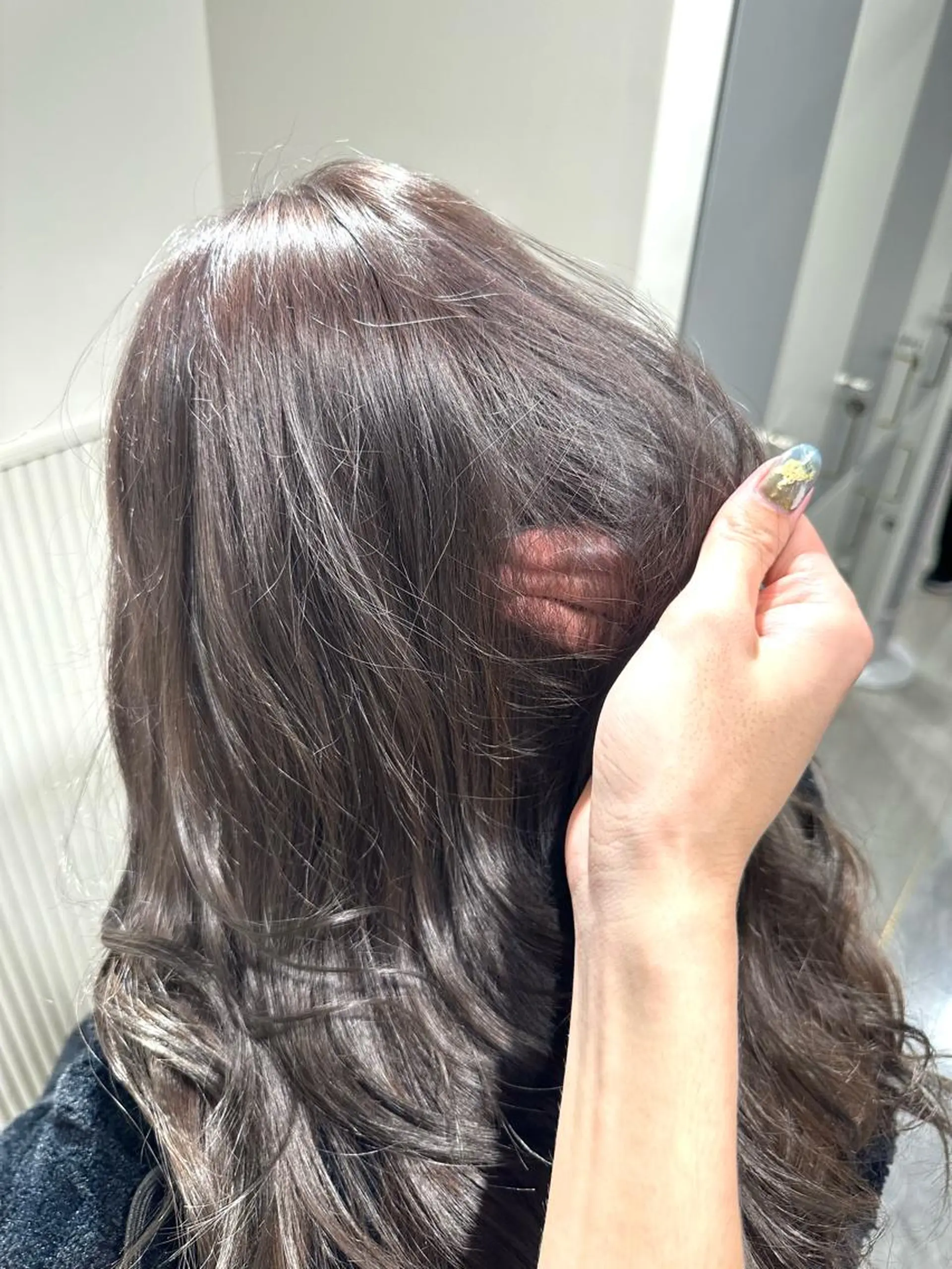 セミロング カラー グレージュ 【SIUN】健太郎 髪質改善/透明感のヘアスタイル