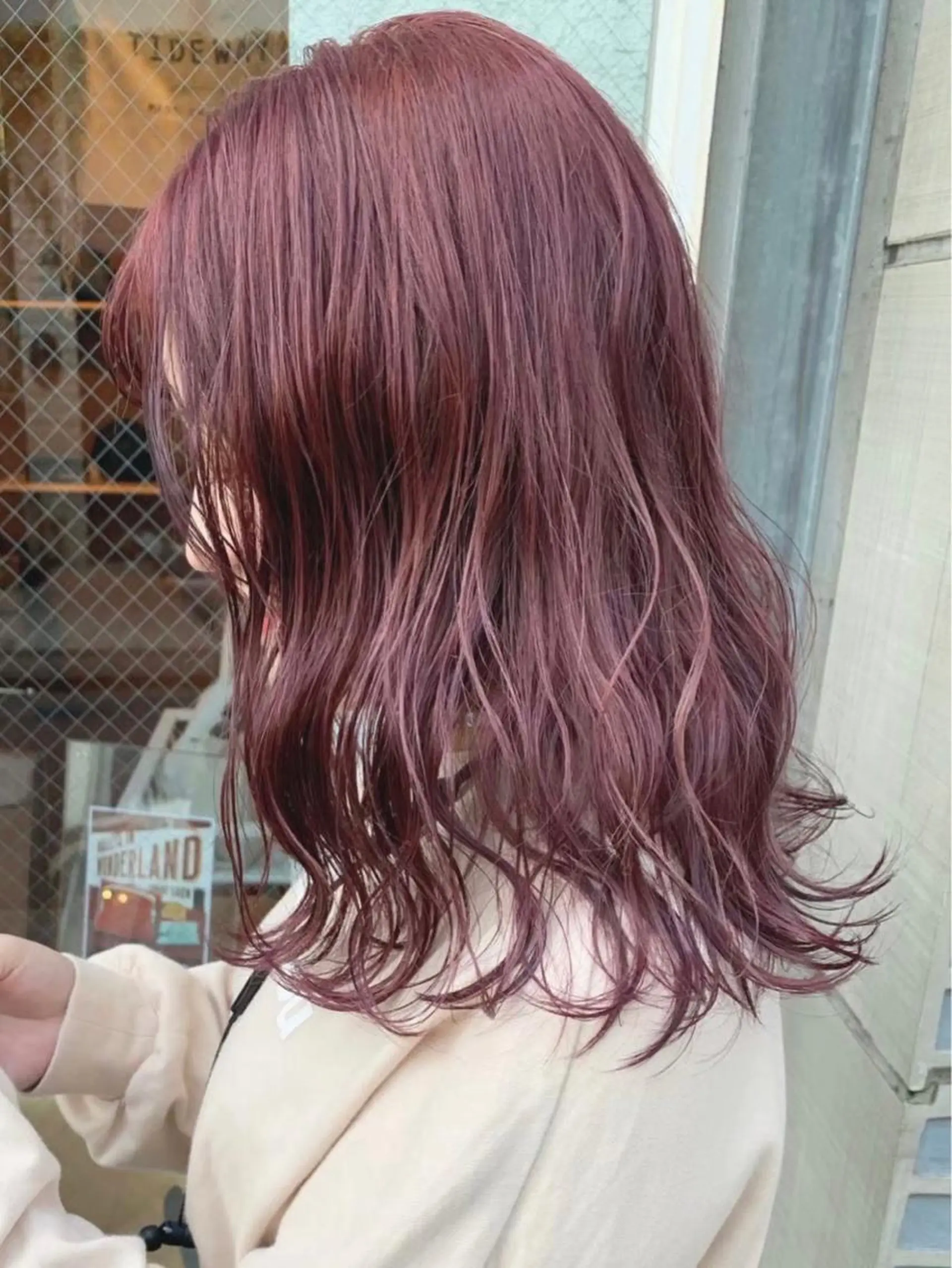 セミロング カラー ヘアアレンジ ラベンダーカラー ピンクカラー ピンクラベンダー 🫧透明感カラー/ ナルハ🫧のヘアスタイル