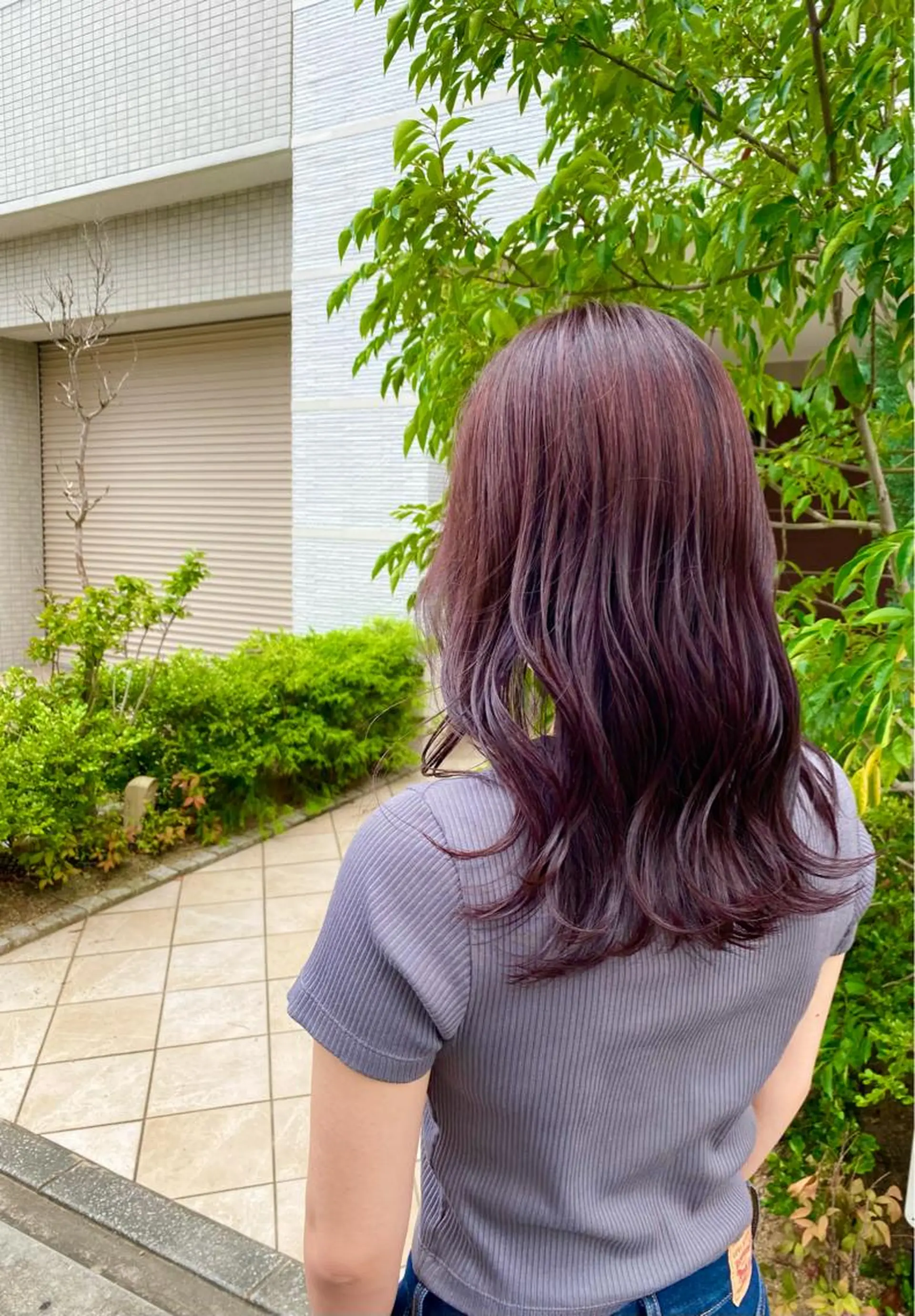 セミロング カラー 片平 帆香のヘアスタイル