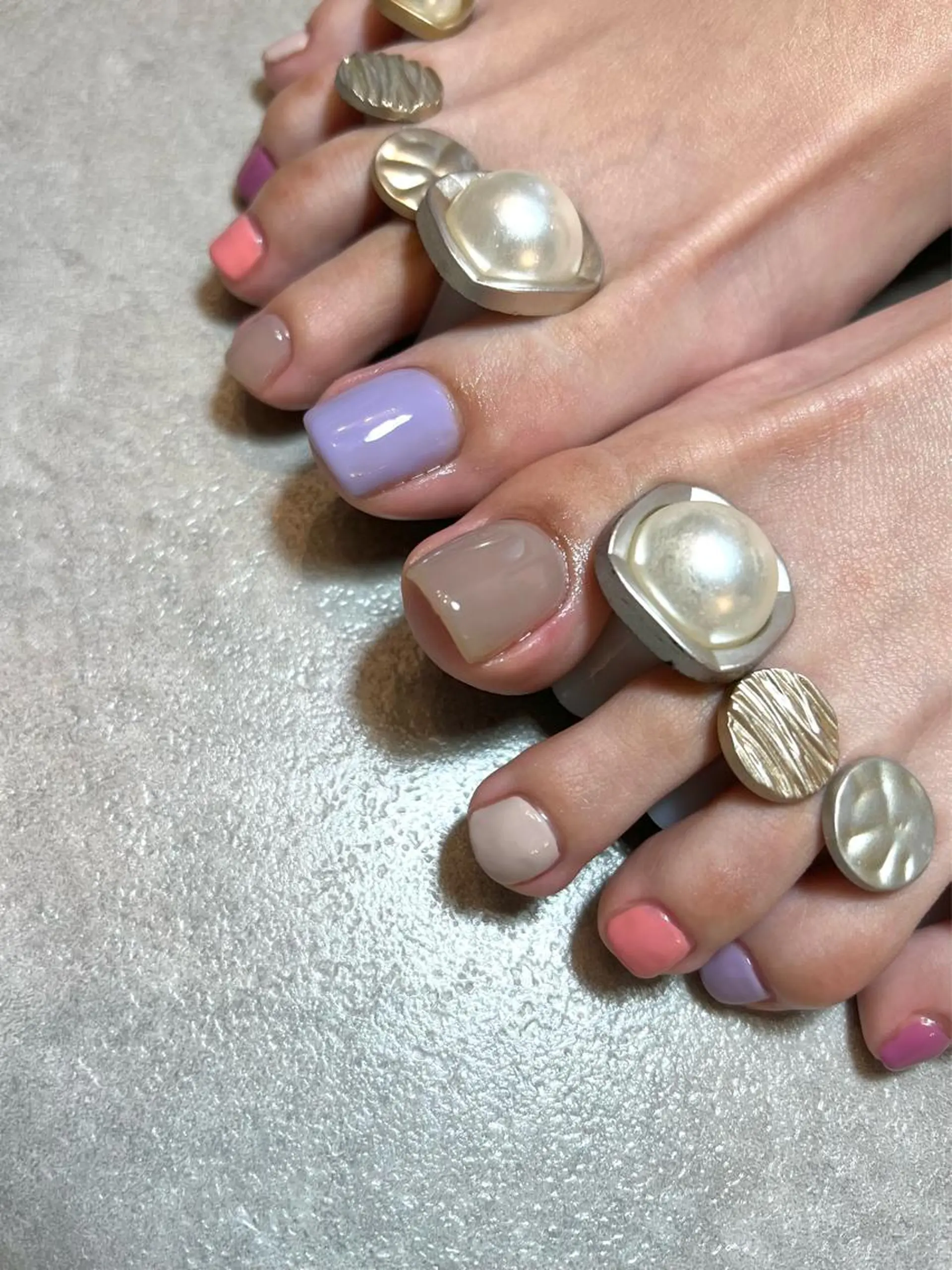 ネイル フットネイル ワンカラーネイル フットネイル Nail Salon&School REPLENDA所属・REPLENDA/ azusa(石井梓)のネイルデザイン