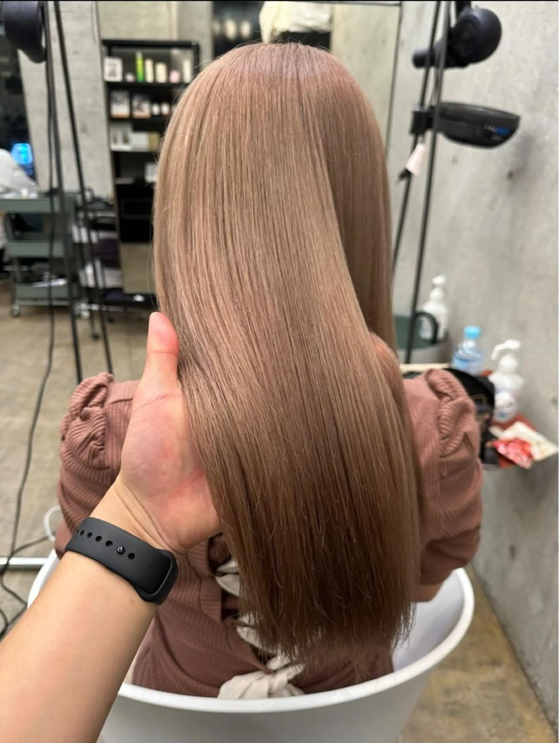 ロング カット ヘアカラー トリートメント SALOWIN原宿AROA店所属・顔まわり神カット✂︎ 齋藤雄大【原宿】のヘアスタイル