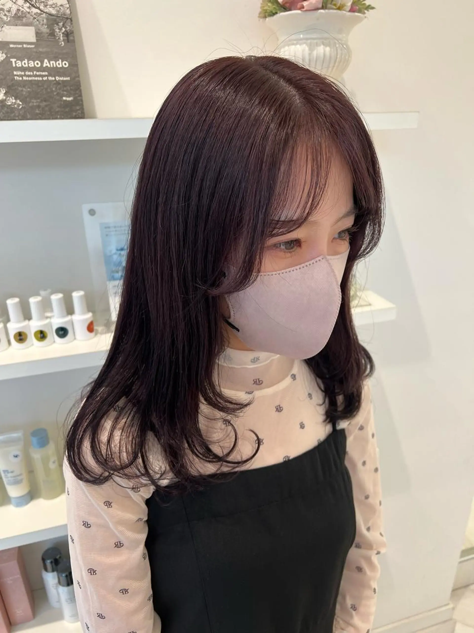 セミロング カラー ラベンダーカラー ピンクカラー ヘアカラー ParveMix /  相馬 さくらのヘアスタイル