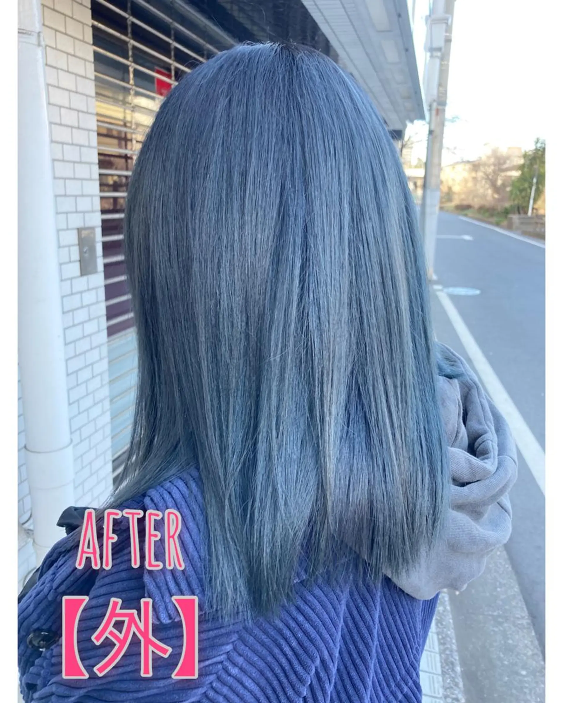 ミディアム 💐Lilas Jeanesse💐のヘアスタイル